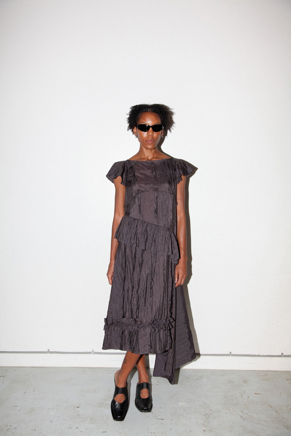 Vapor Dress in Coal