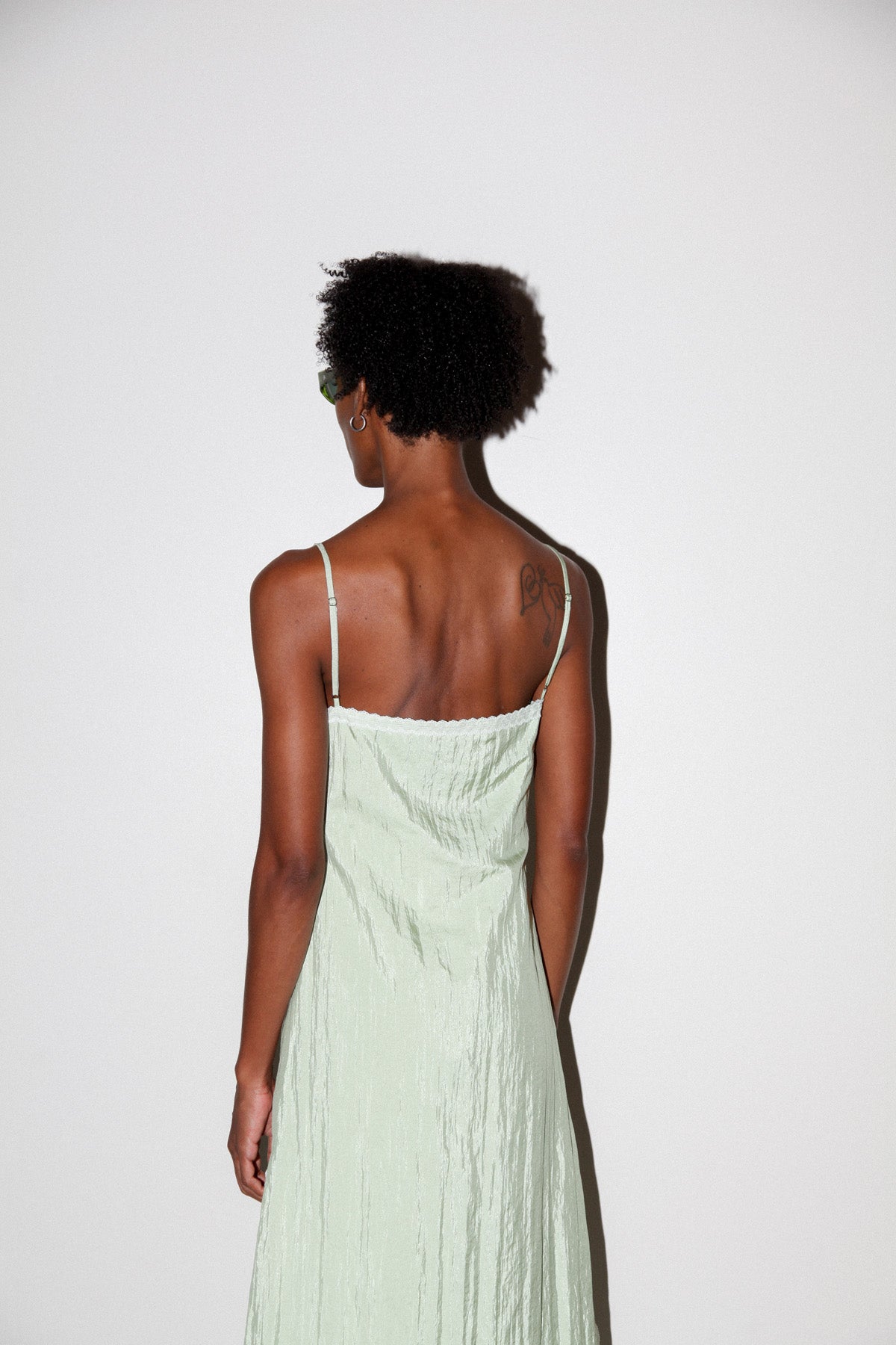 Earthen Slip Dress in Lichen