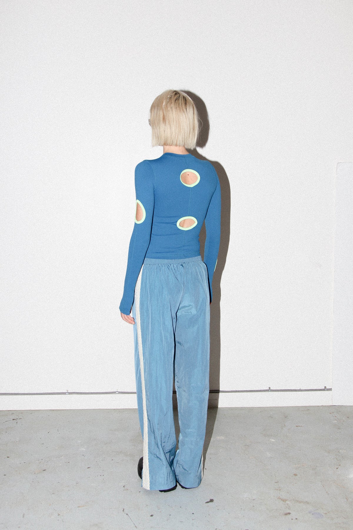 Split Track Pant in Lake