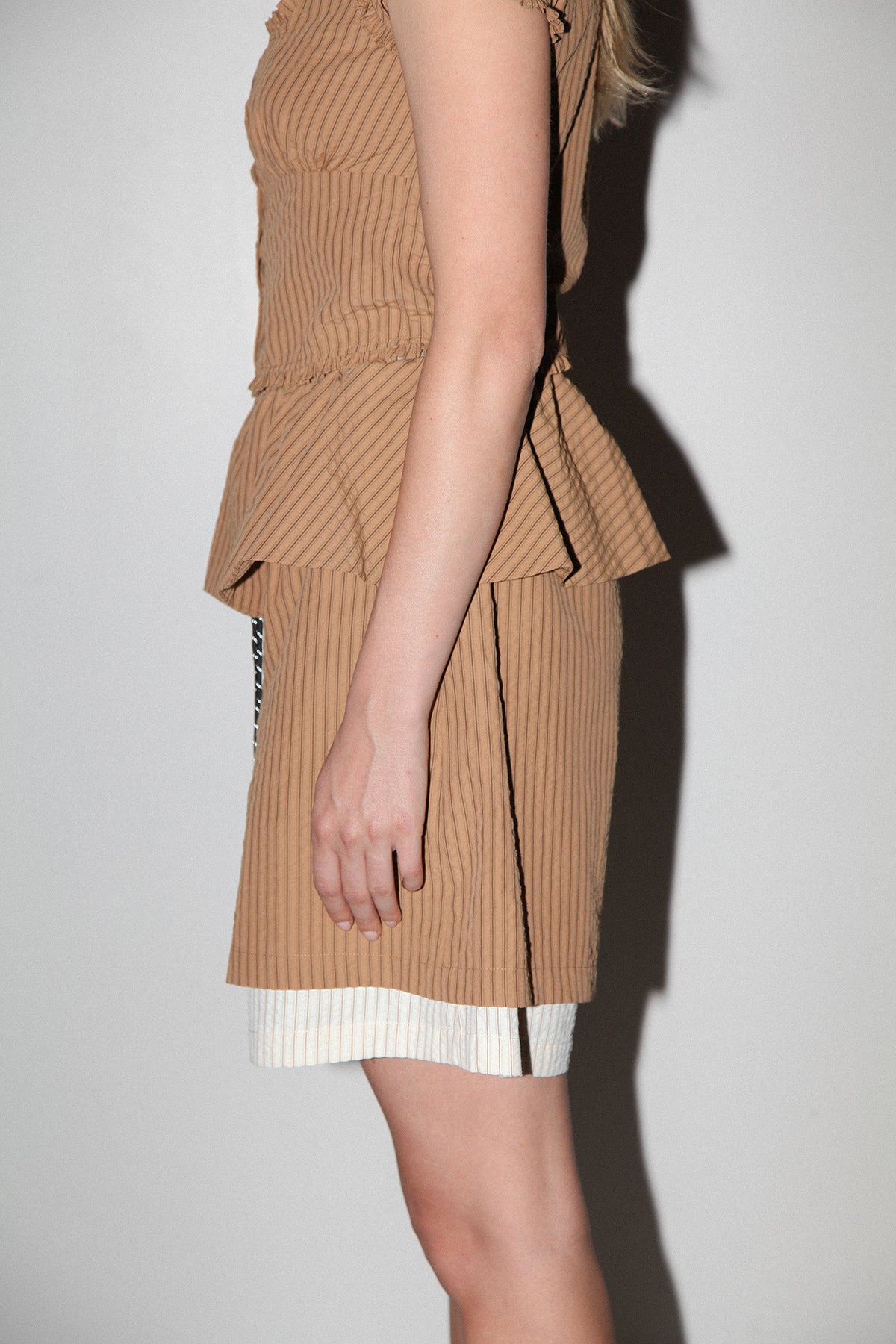 Folded Duo Boxer Short in Mixed Stripe