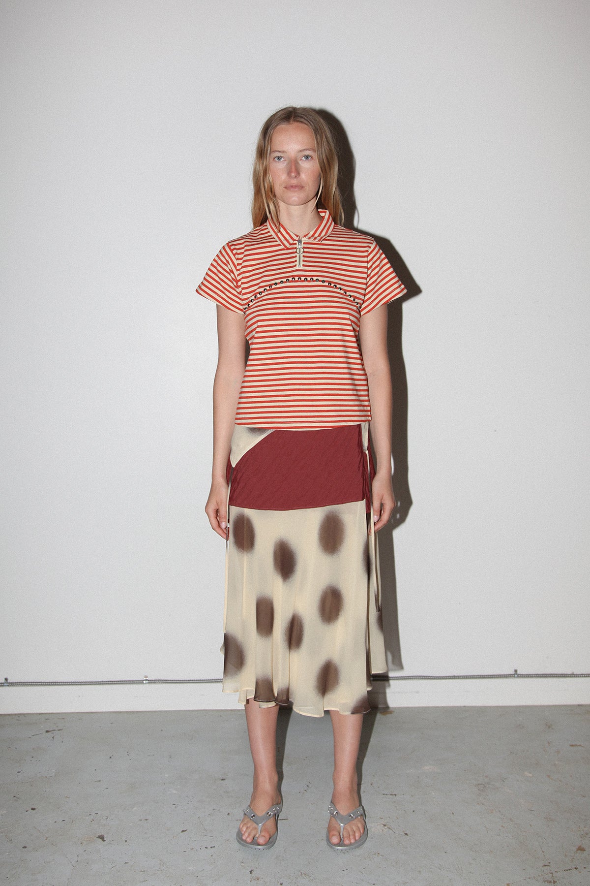 Bark Dot Layered Skirt