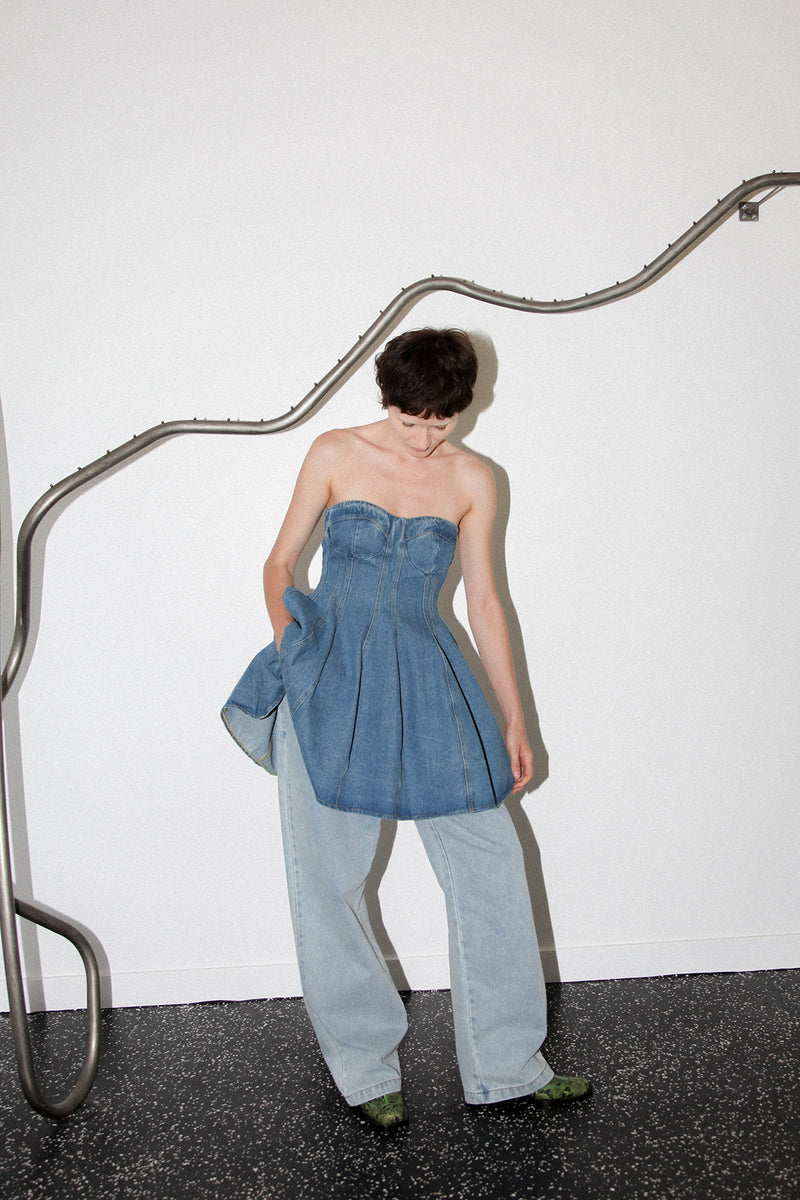 Studio 108 Denim Mini Dress KkCo Studio 108 Denim Mini Dress KkCo