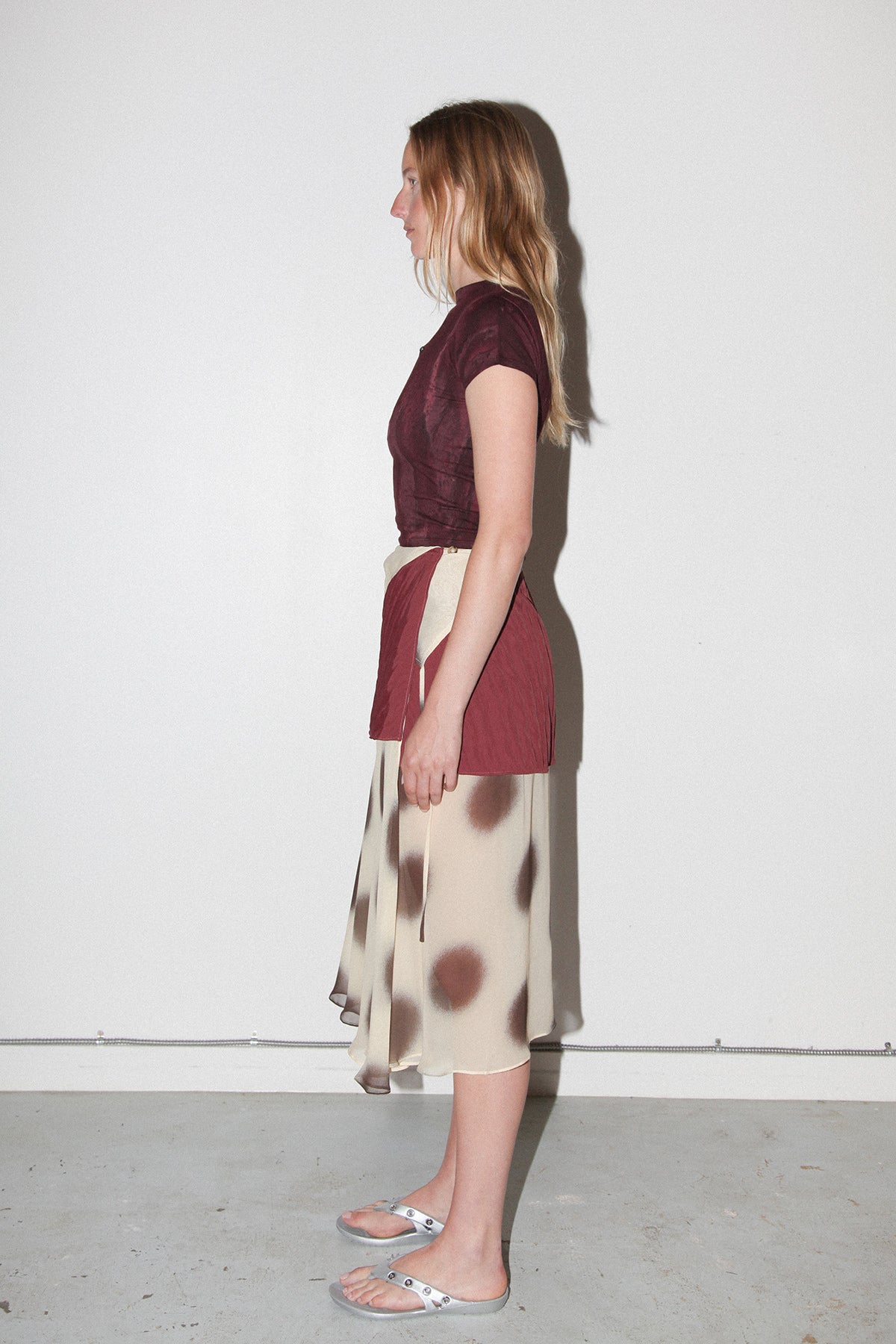 Bark Dot Layered Skirt