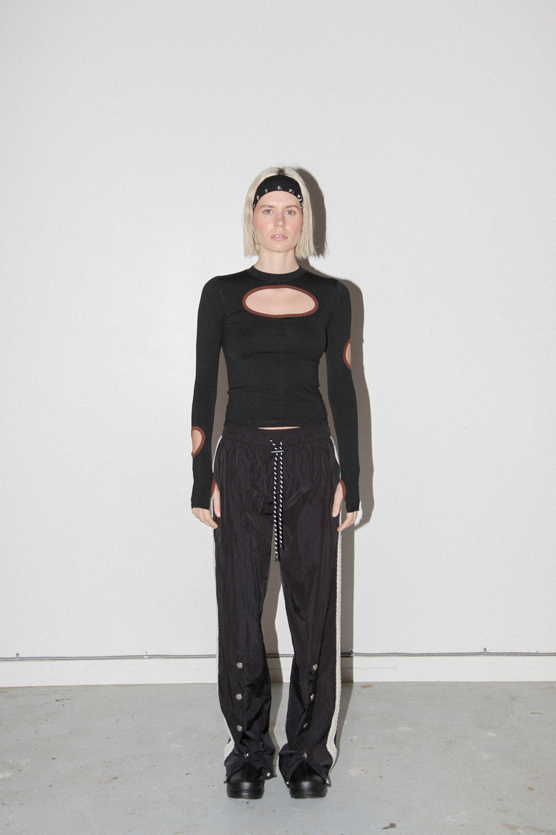 Split Track Pant in Onyx – KkCo