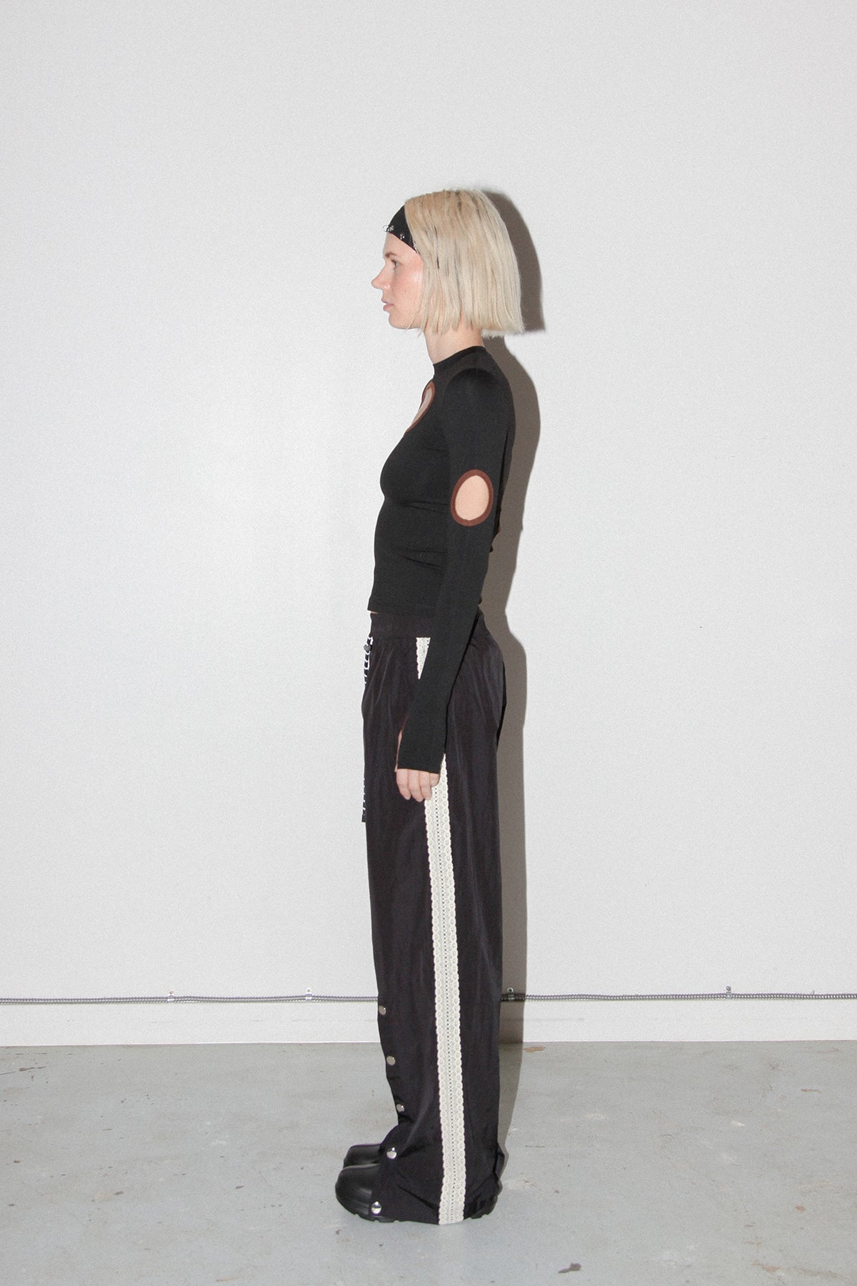 Split Track Pant in Onyx