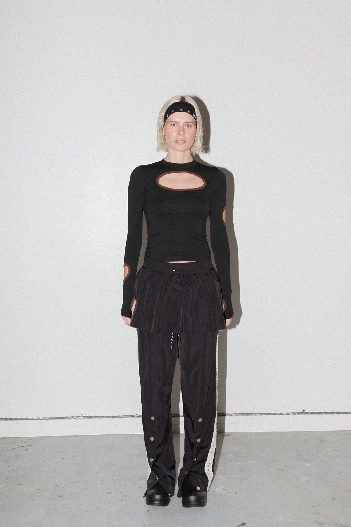 Peplum Apron in Onyx