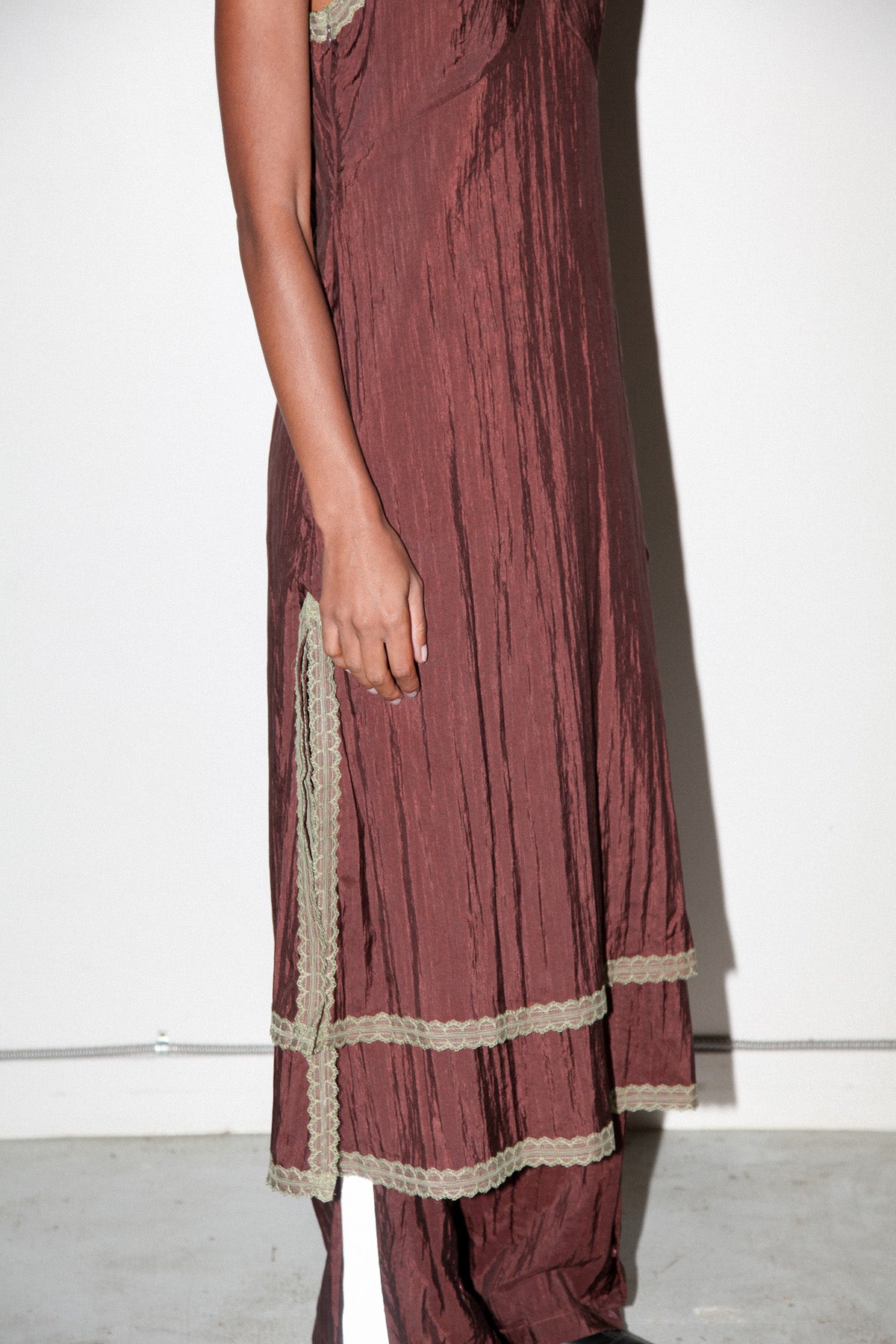 Earthen Slip Dress in Auburn