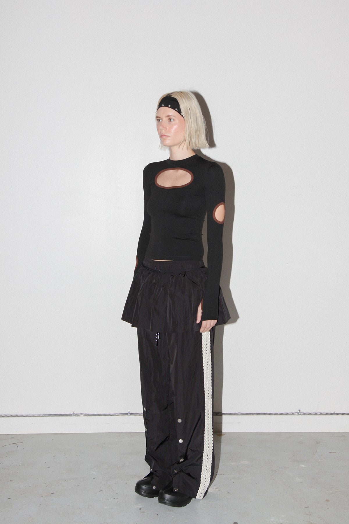 Peplum Apron in Onyx