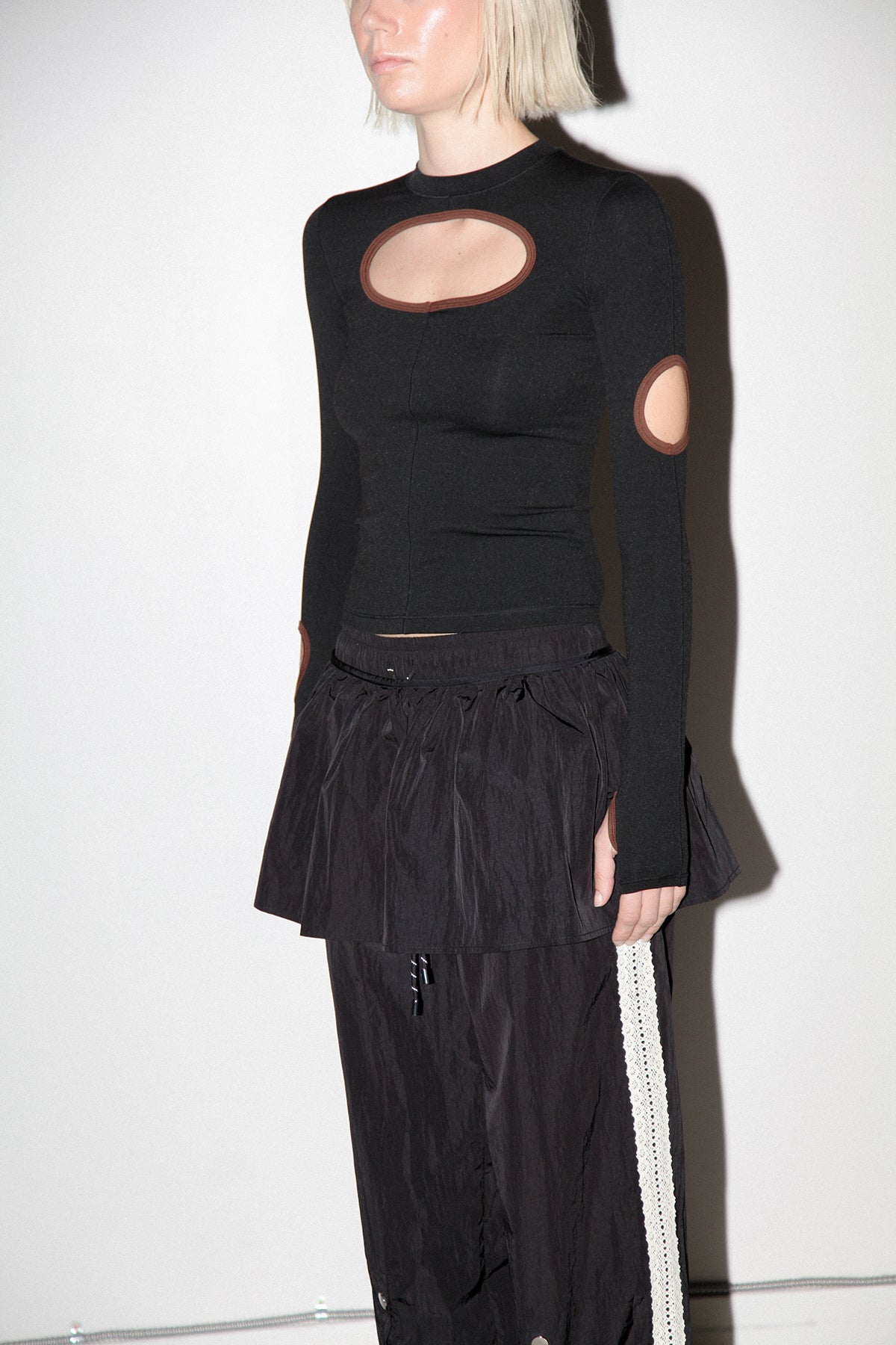 Peplum Apron in Onyx