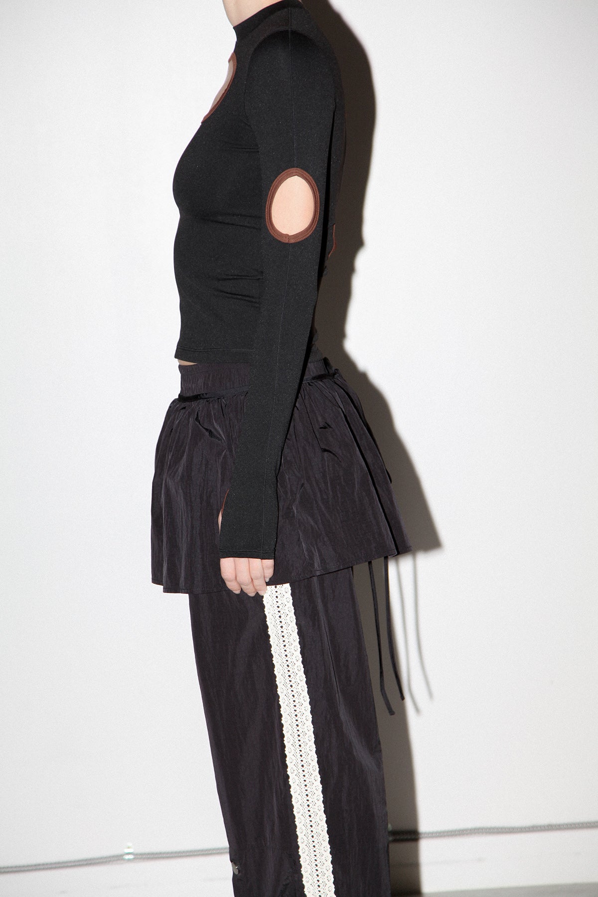 Peplum Apron in Onyx