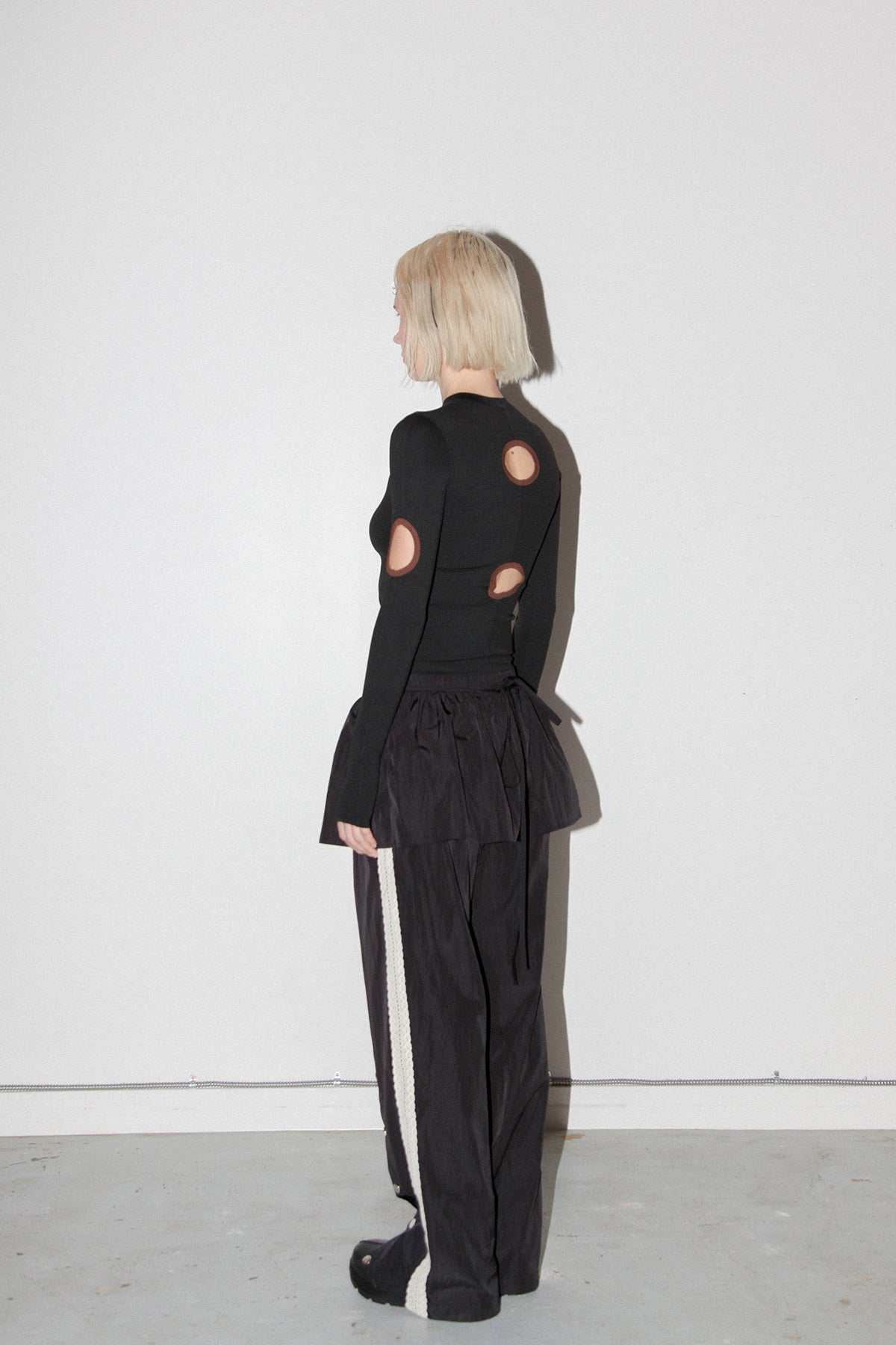 Peplum Apron in Onyx