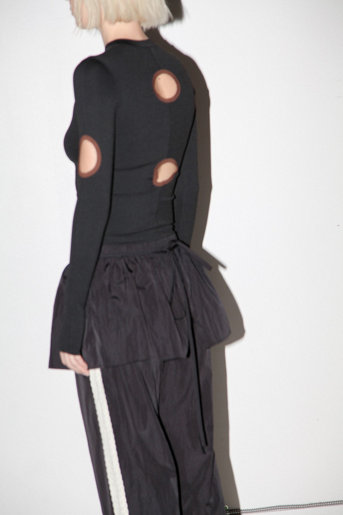 Peplum Apron in Onyx