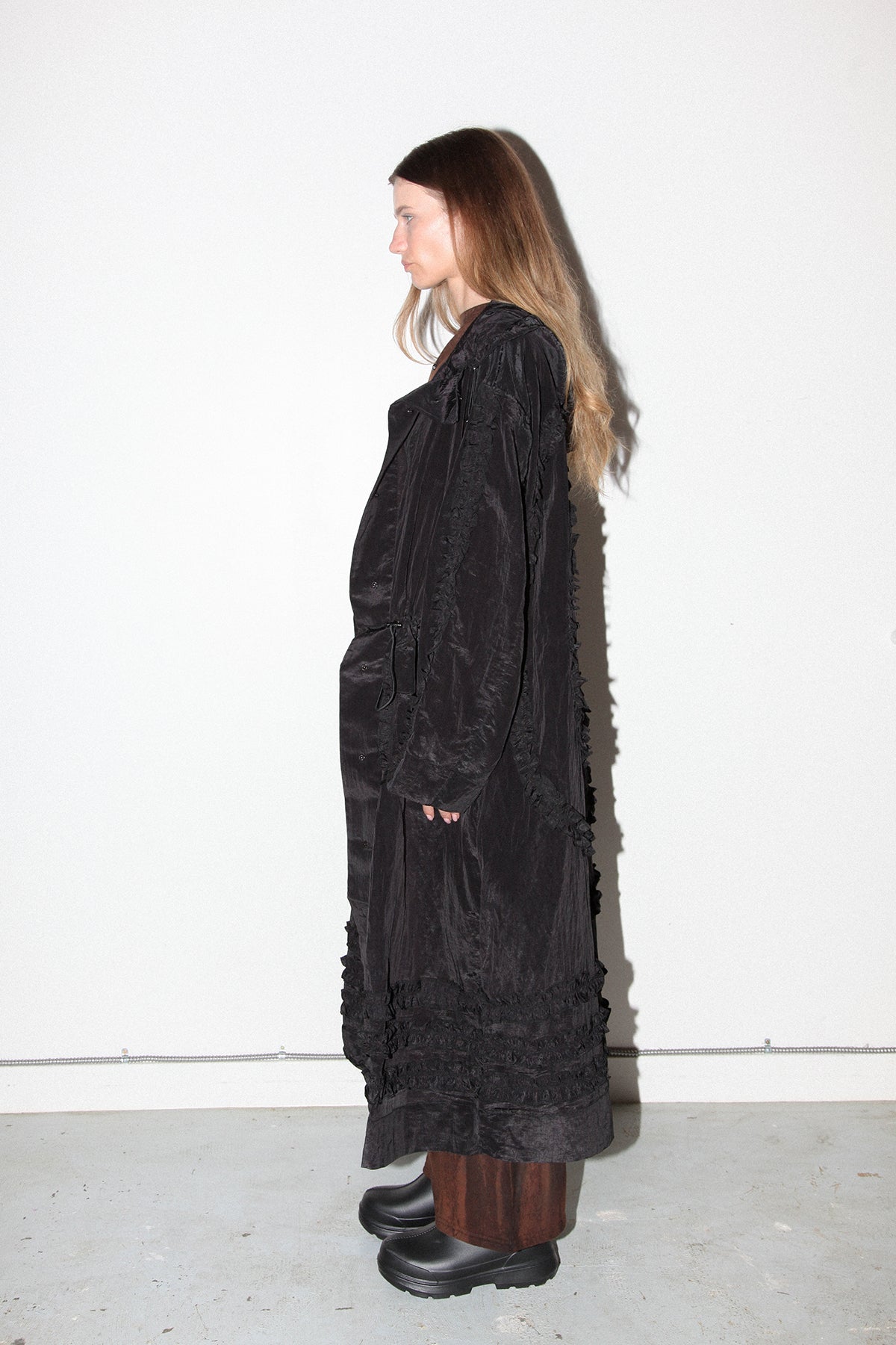 Spiral Windbreaker in Onyx