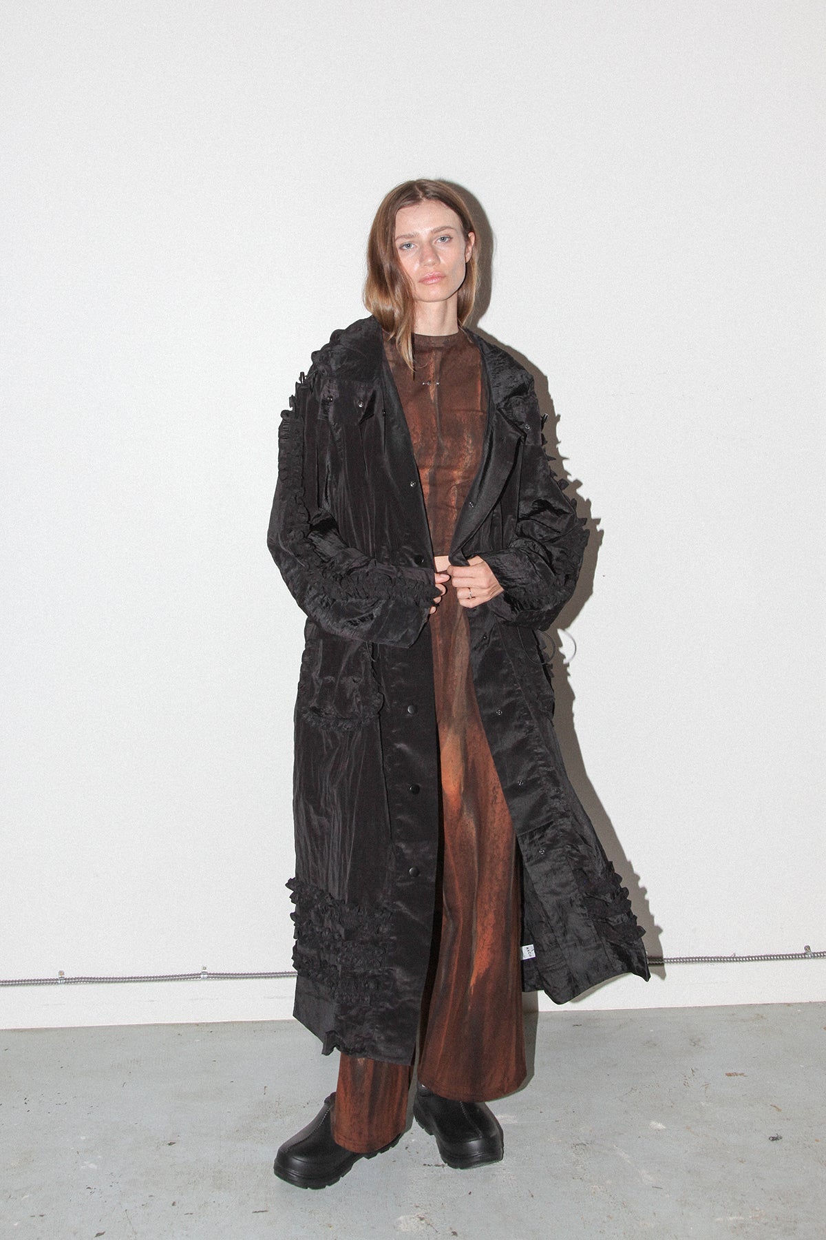 Spiral Windbreaker in Onyx