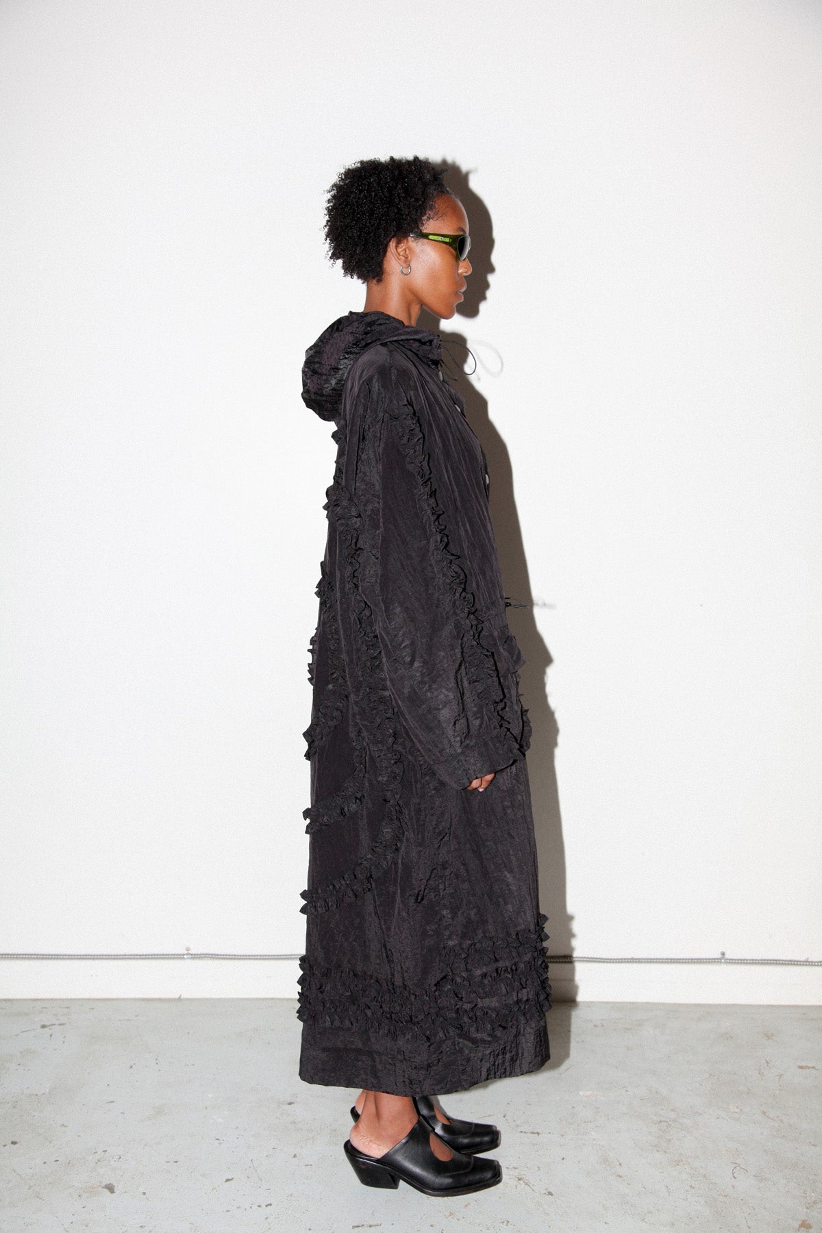 Spiral Windbreaker in Onyx