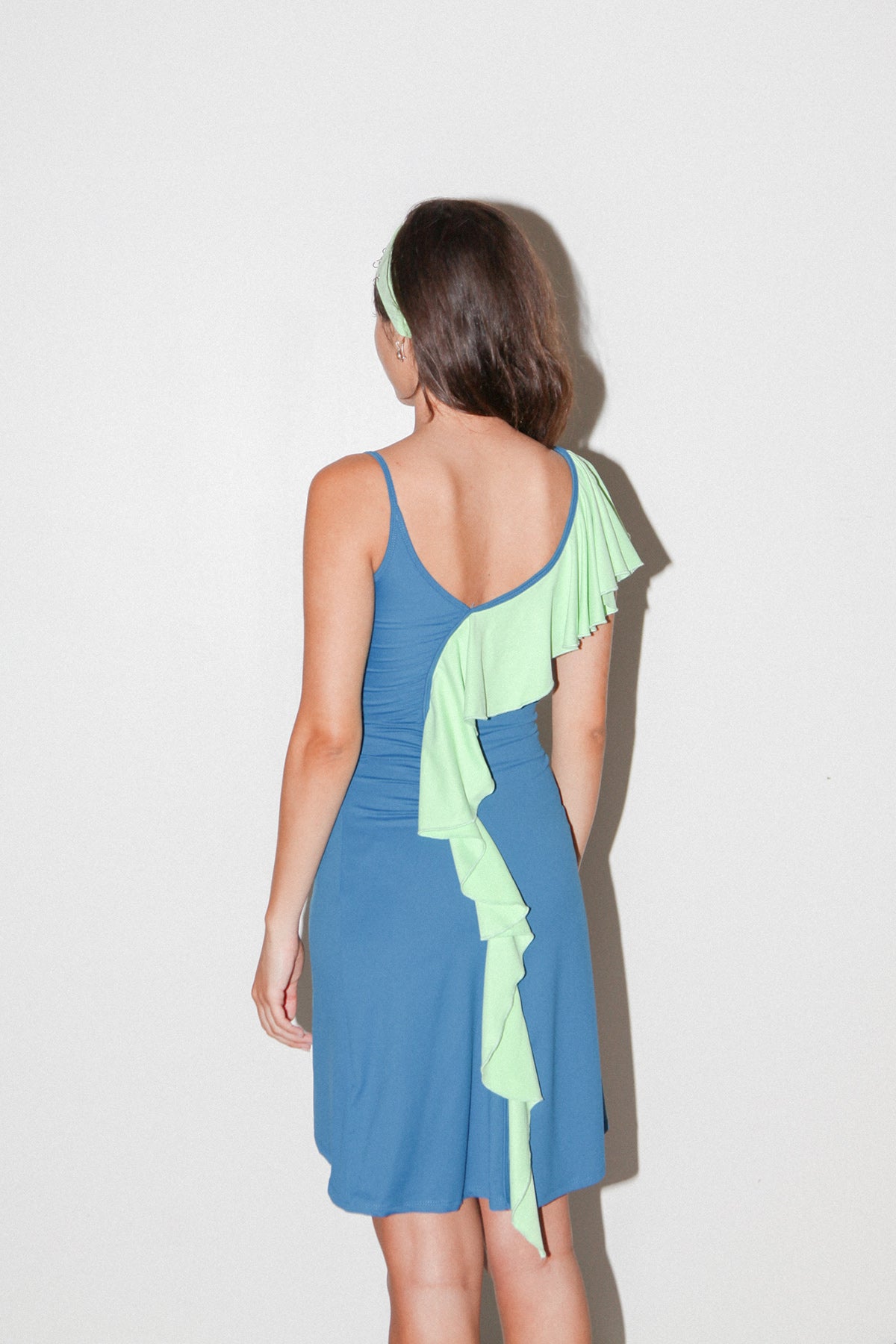 Jump Dress in Lichen & Lagoon