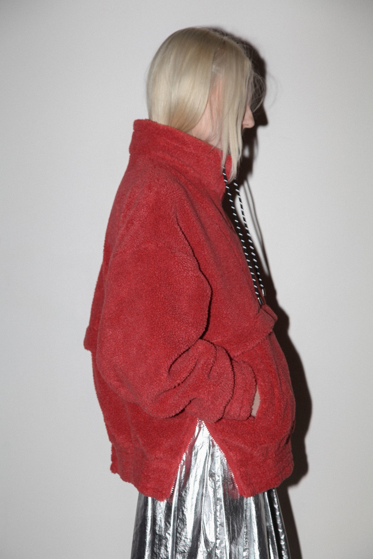 Sherpa Trail Double Mockneck in Terra Cotta