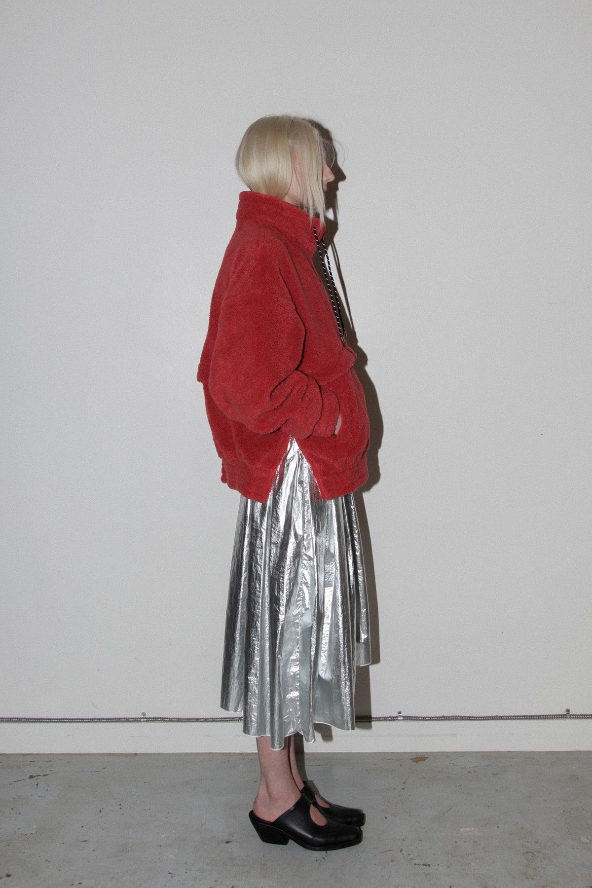 Sherpa Trail Double Mockneck in Terra Cotta