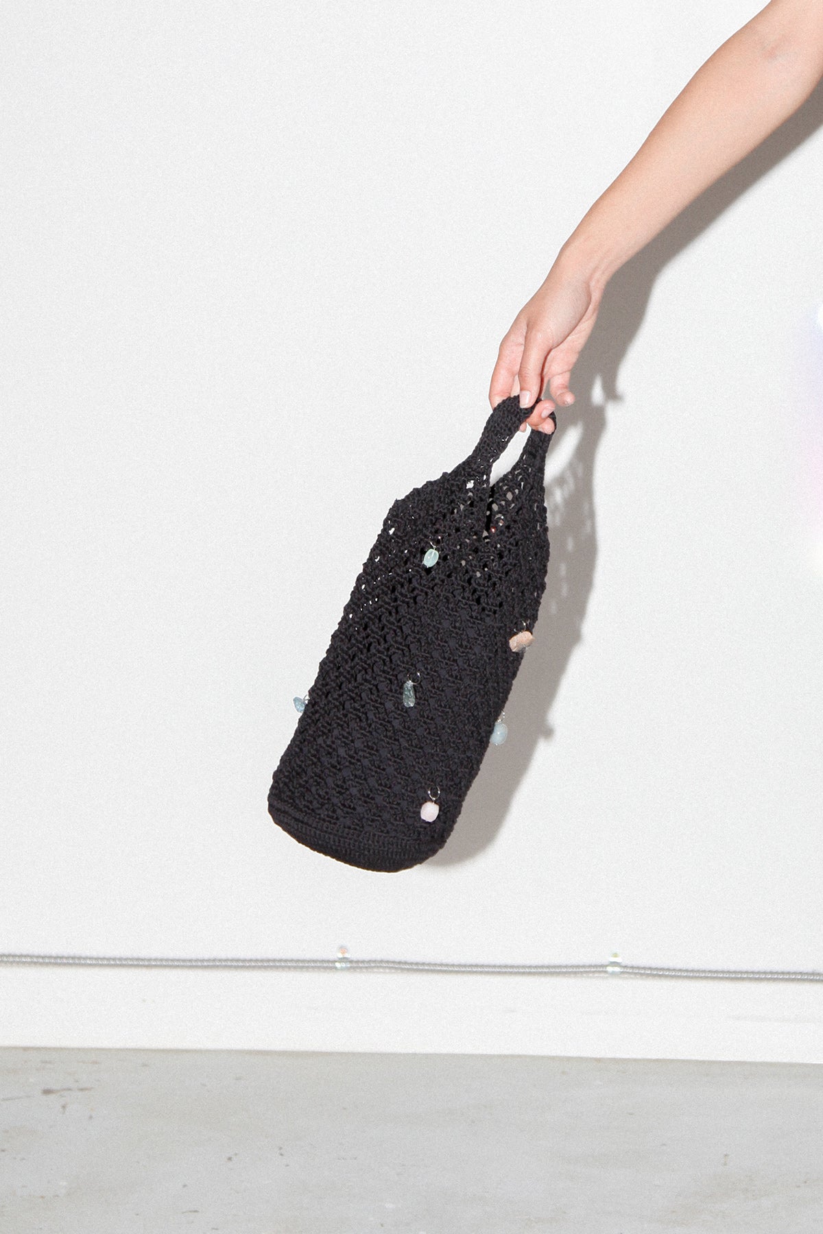 Crochet Geo Bag in Onyx