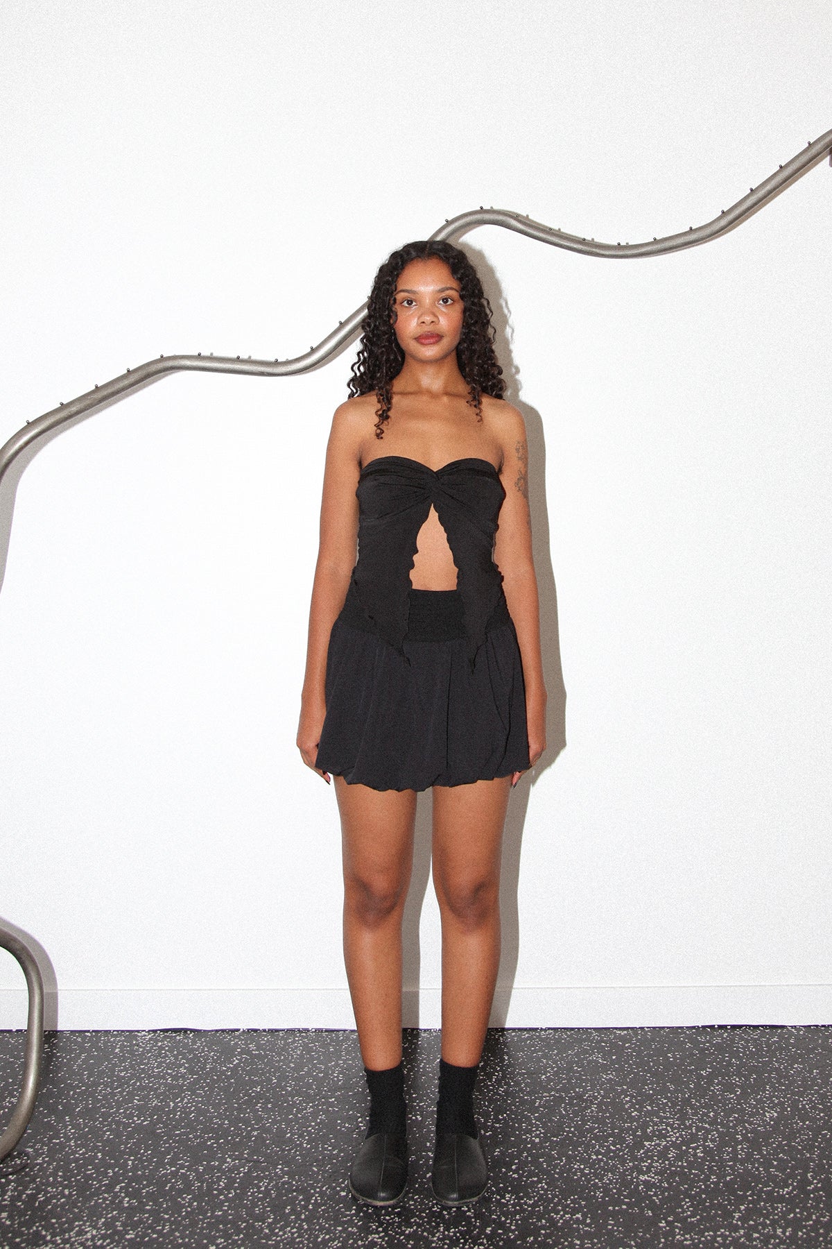 Studio 202 Butterfly Tube Top in Black