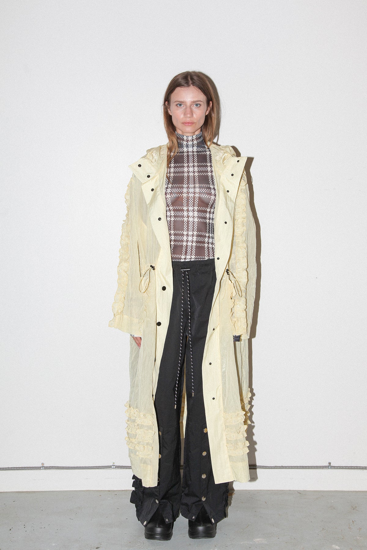 Spiral Windbreaker in Butter