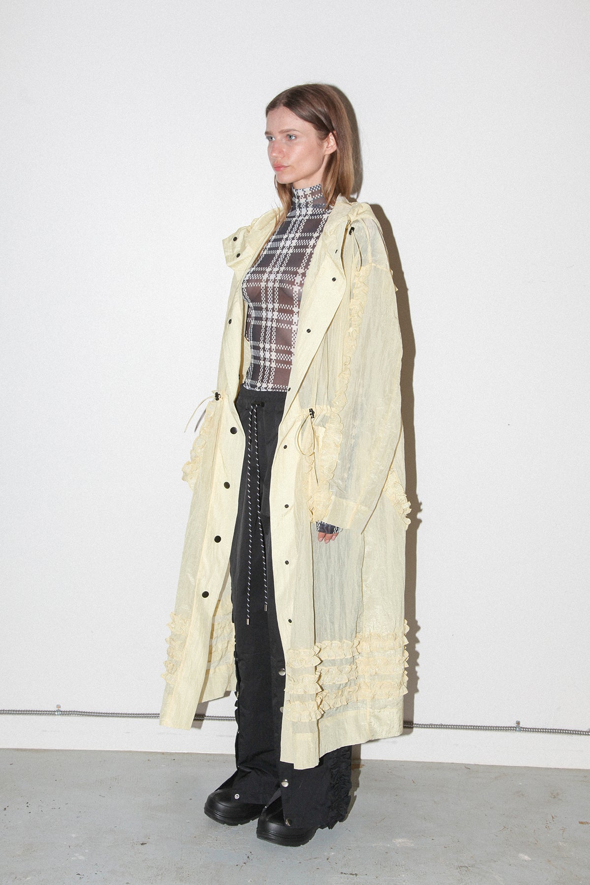 Spiral Windbreaker in Butter