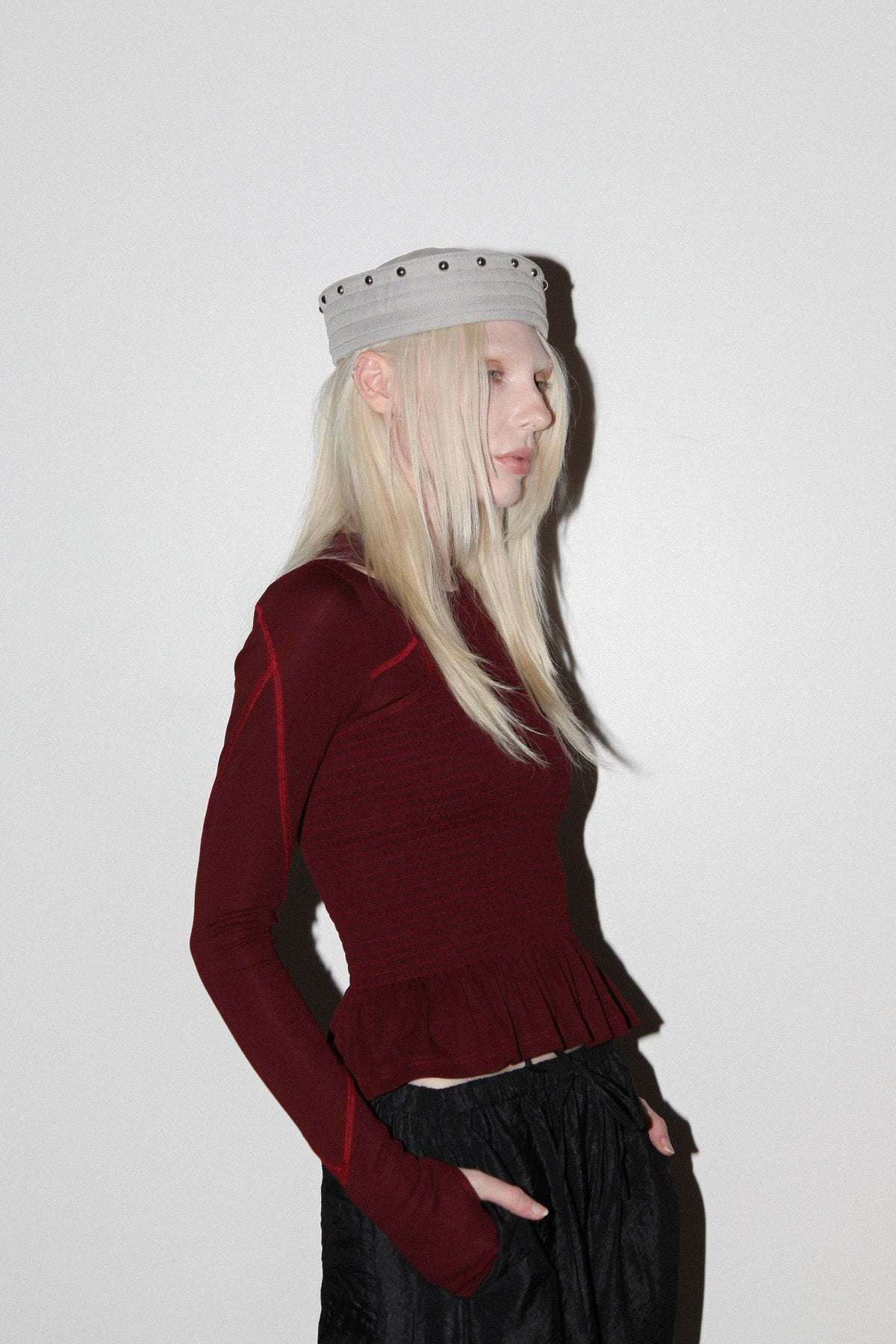 KkCo & Clyde Rivet Sailor Hat in Stone