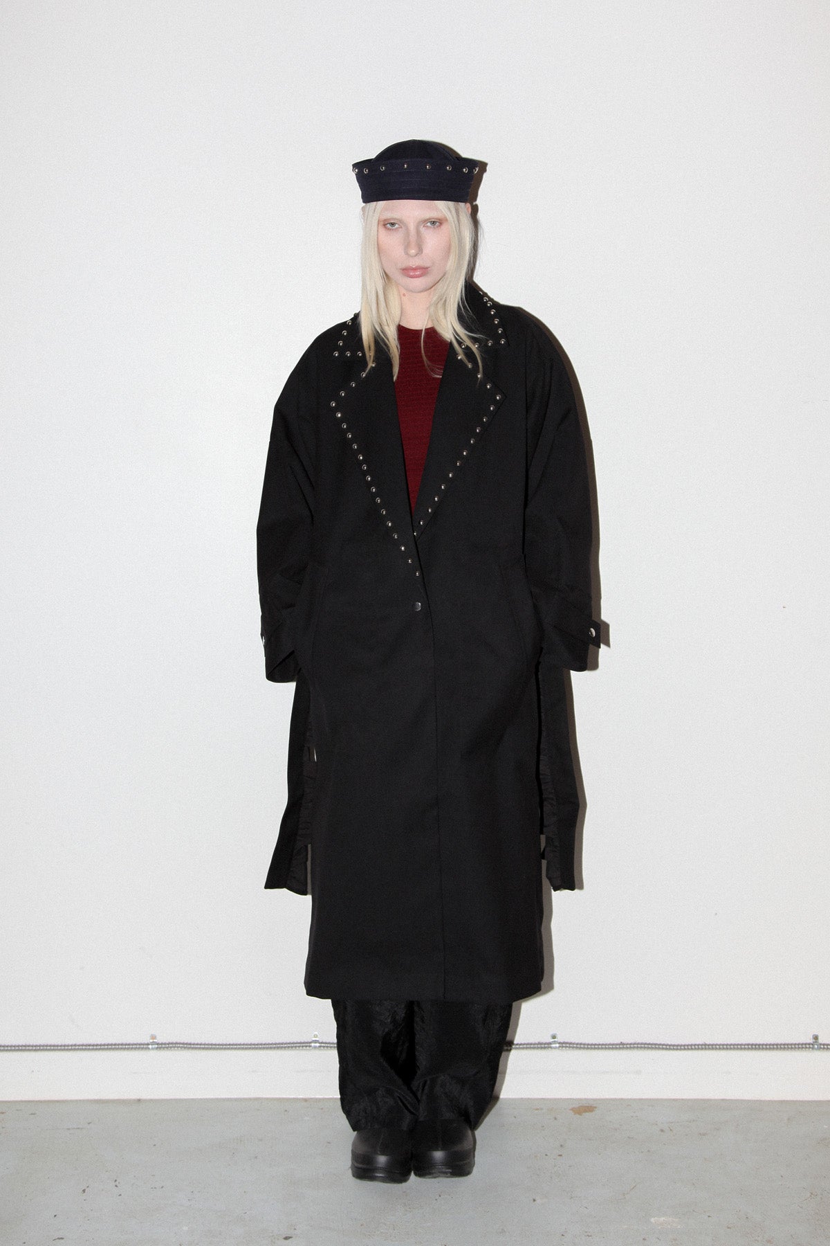 KkCo & Clyde Rivet Sailor Hat in Onyx