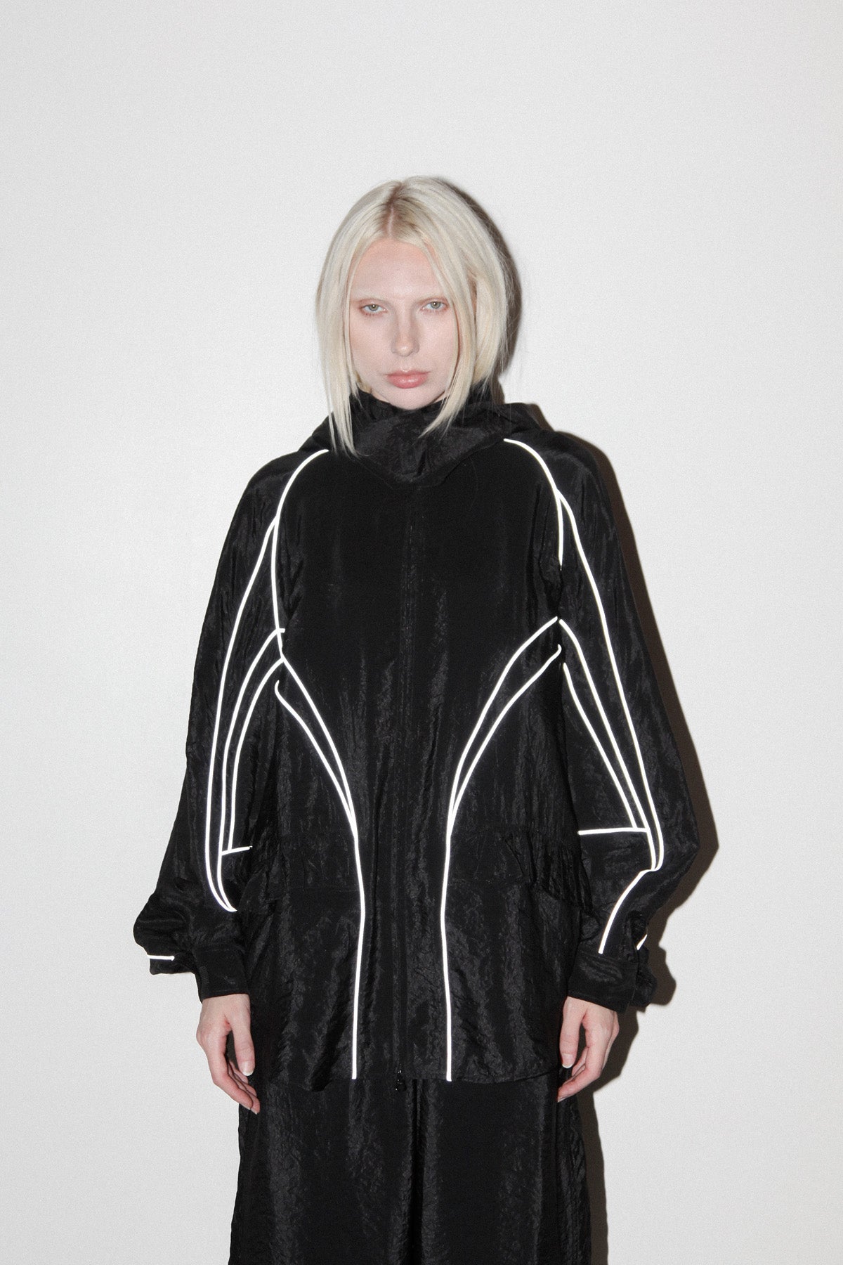 Crescent Jacket in Obsidian