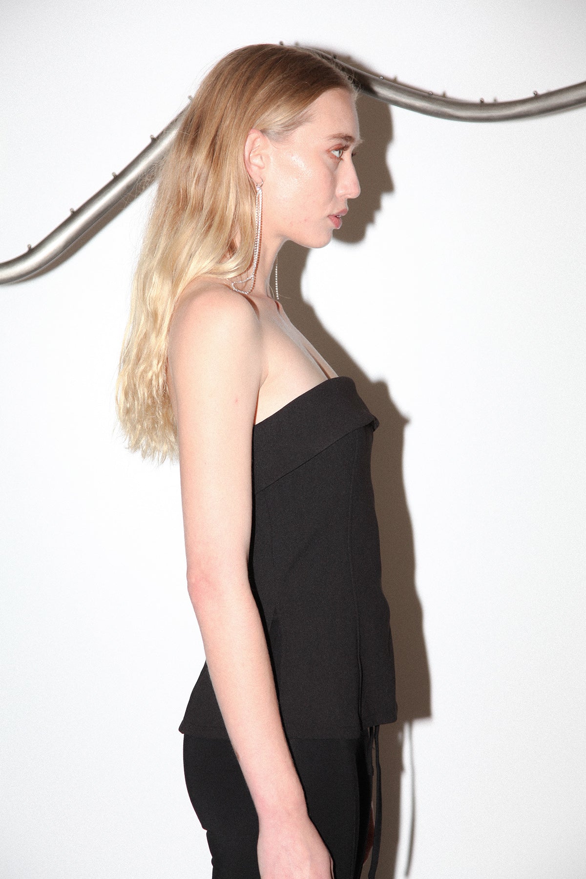 Studio 208 Structured Tube Top in Black