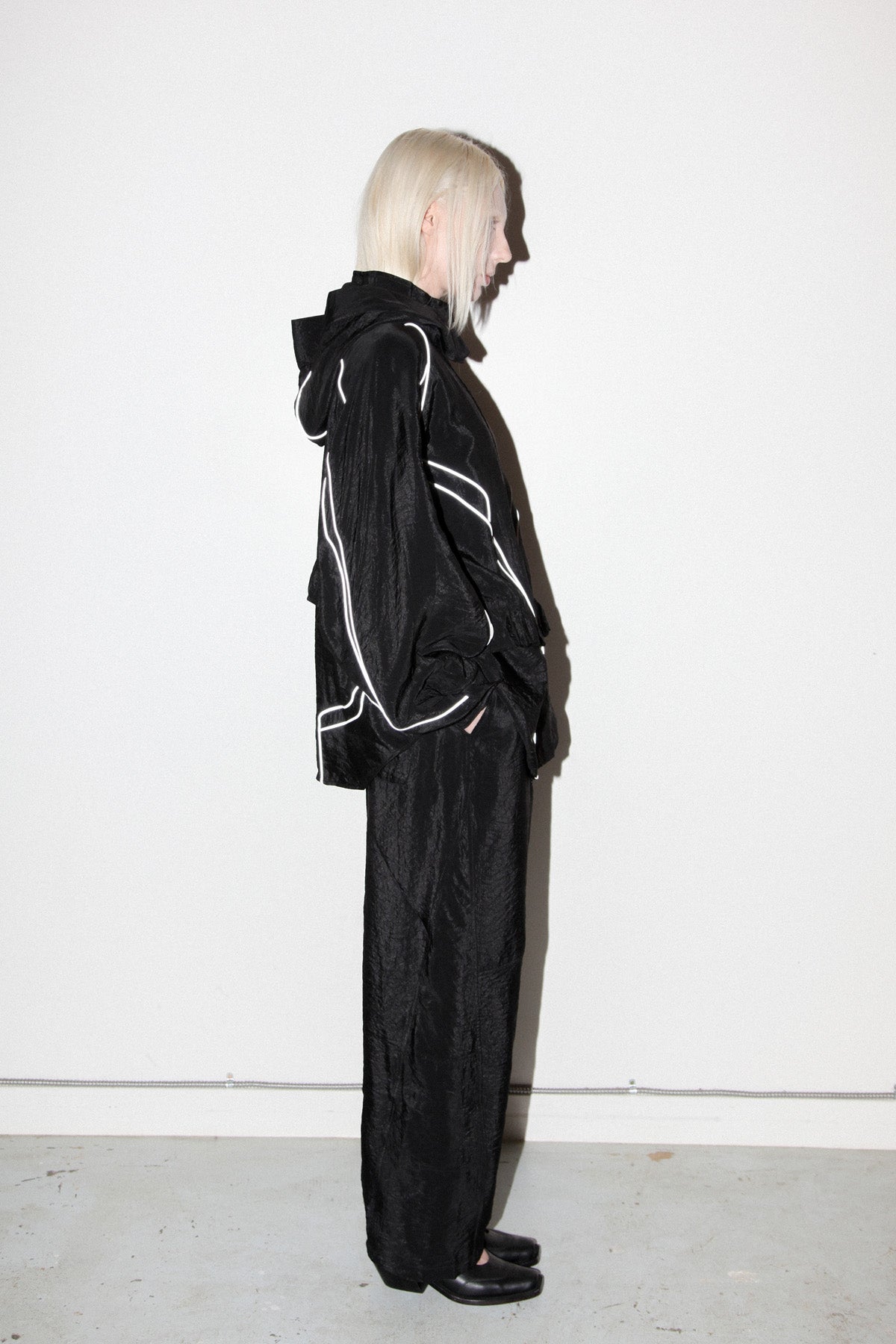 Crescent Jacket in Obsidian