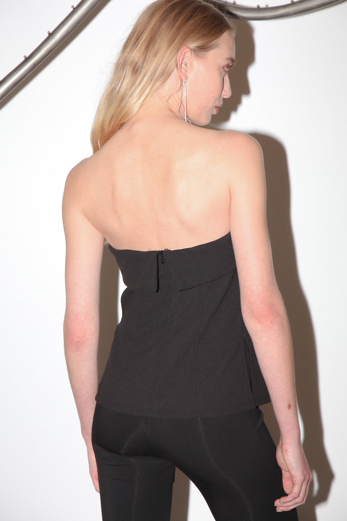 Studio 208 Structured Tube Top in Black