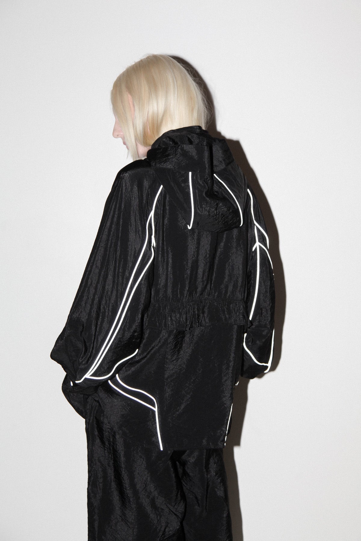 Crescent Jacket in Obsidian