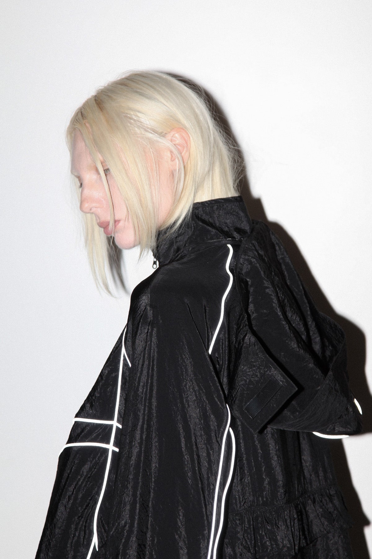 Crescent Jacket in Obsidian