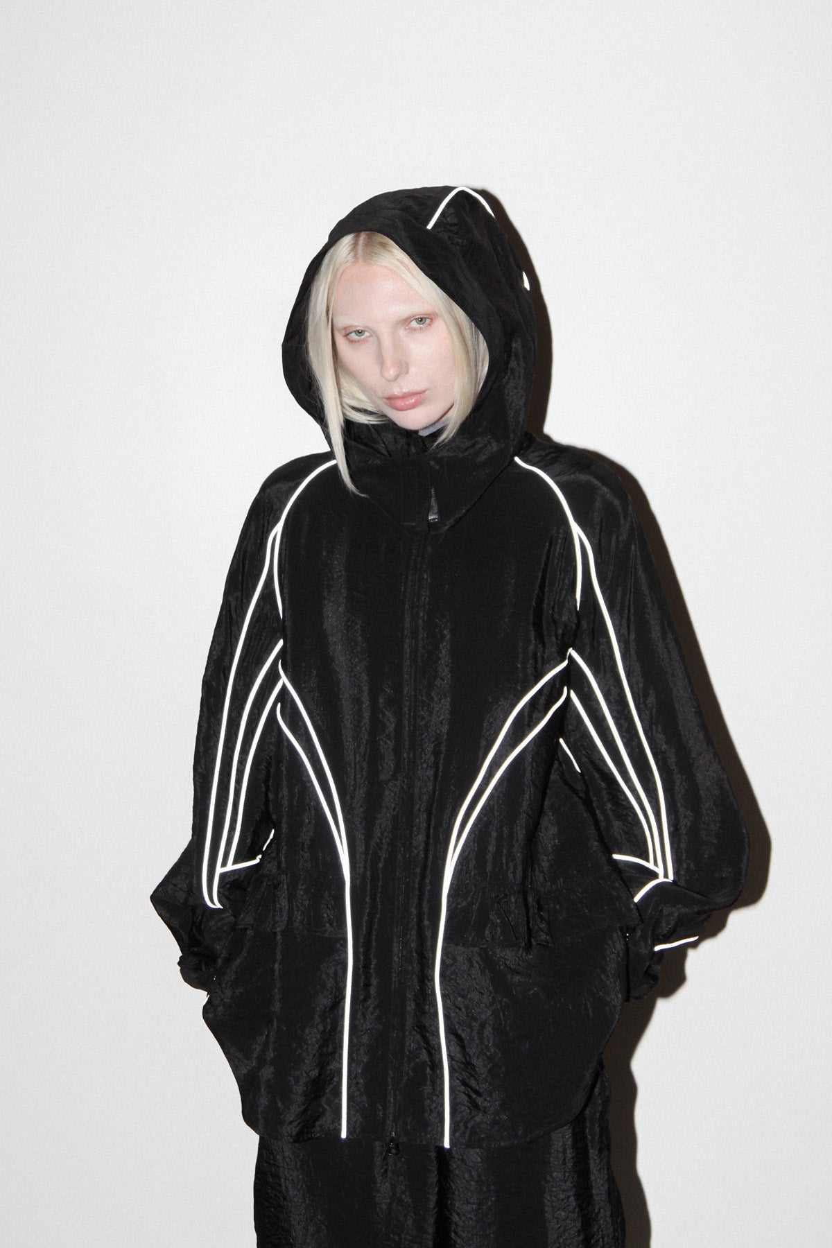 Crescent Jacket in Obsidian