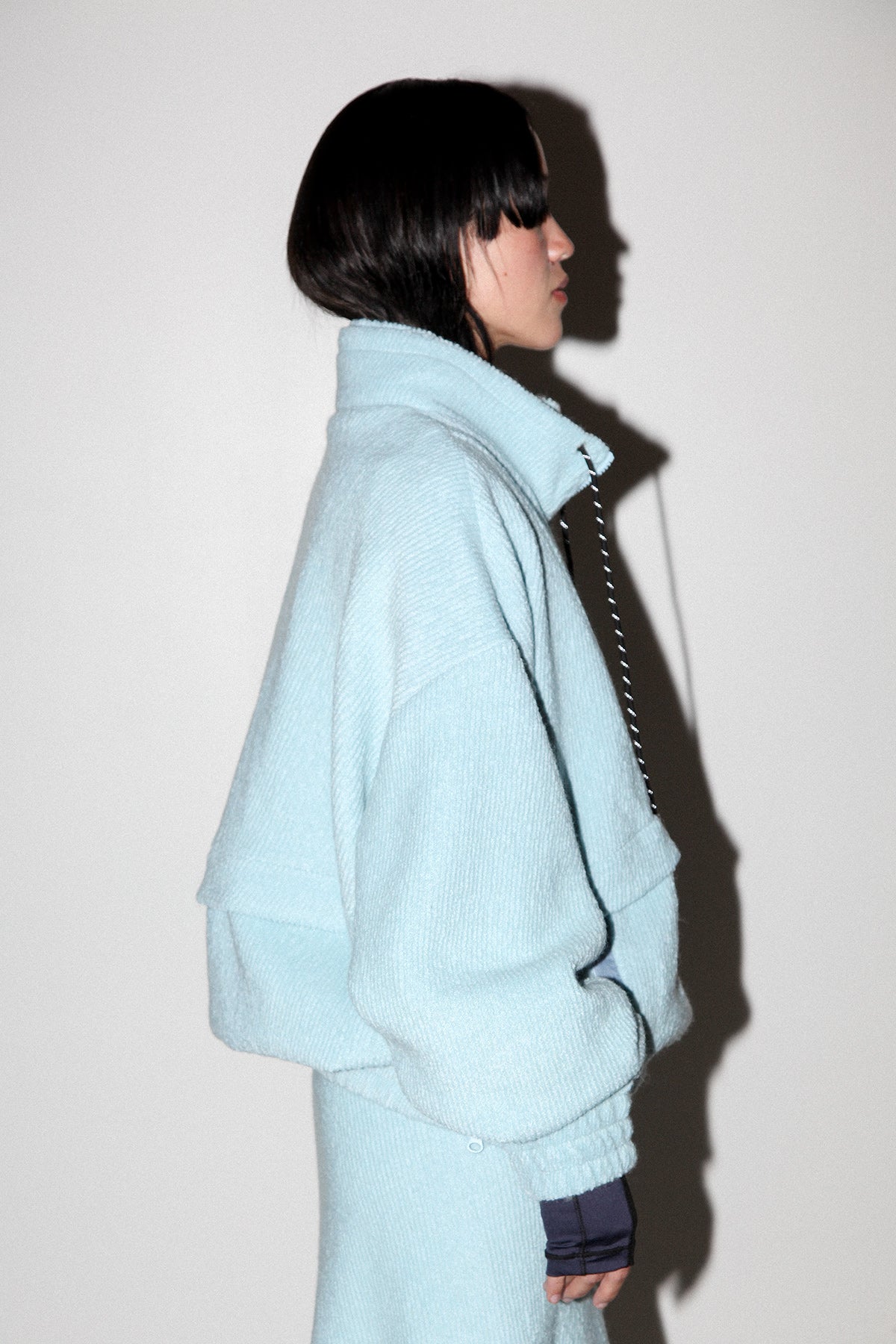 Trail Double Mockneck in Sky