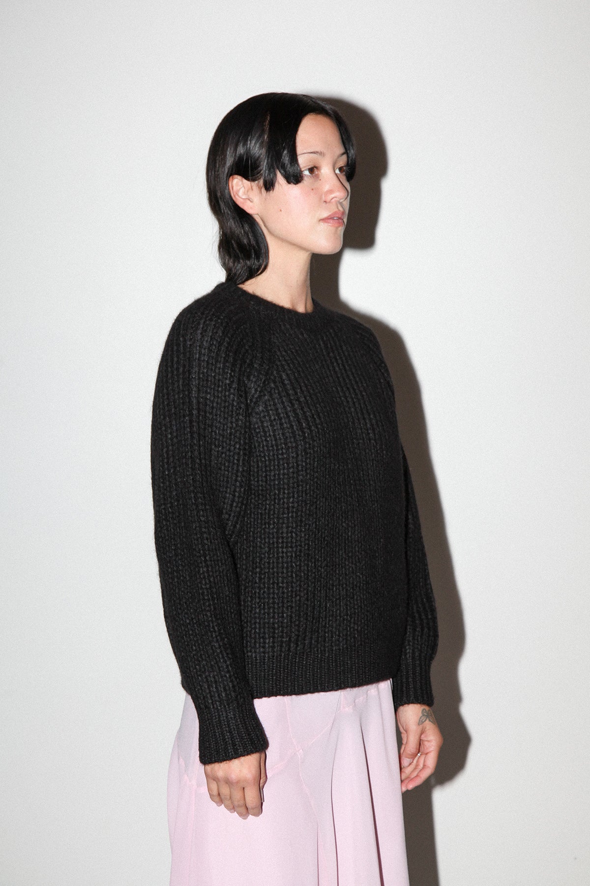 Polar Crewneck Sweater in Onyx