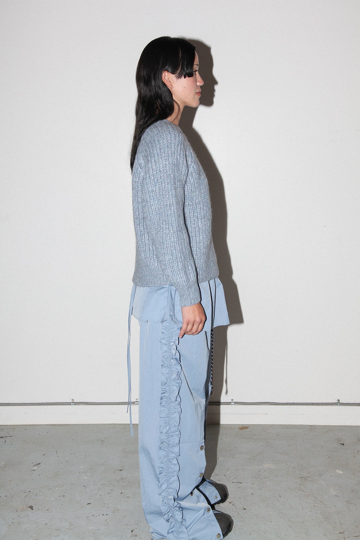 Polar Crewneck Sweater in Marled Sky