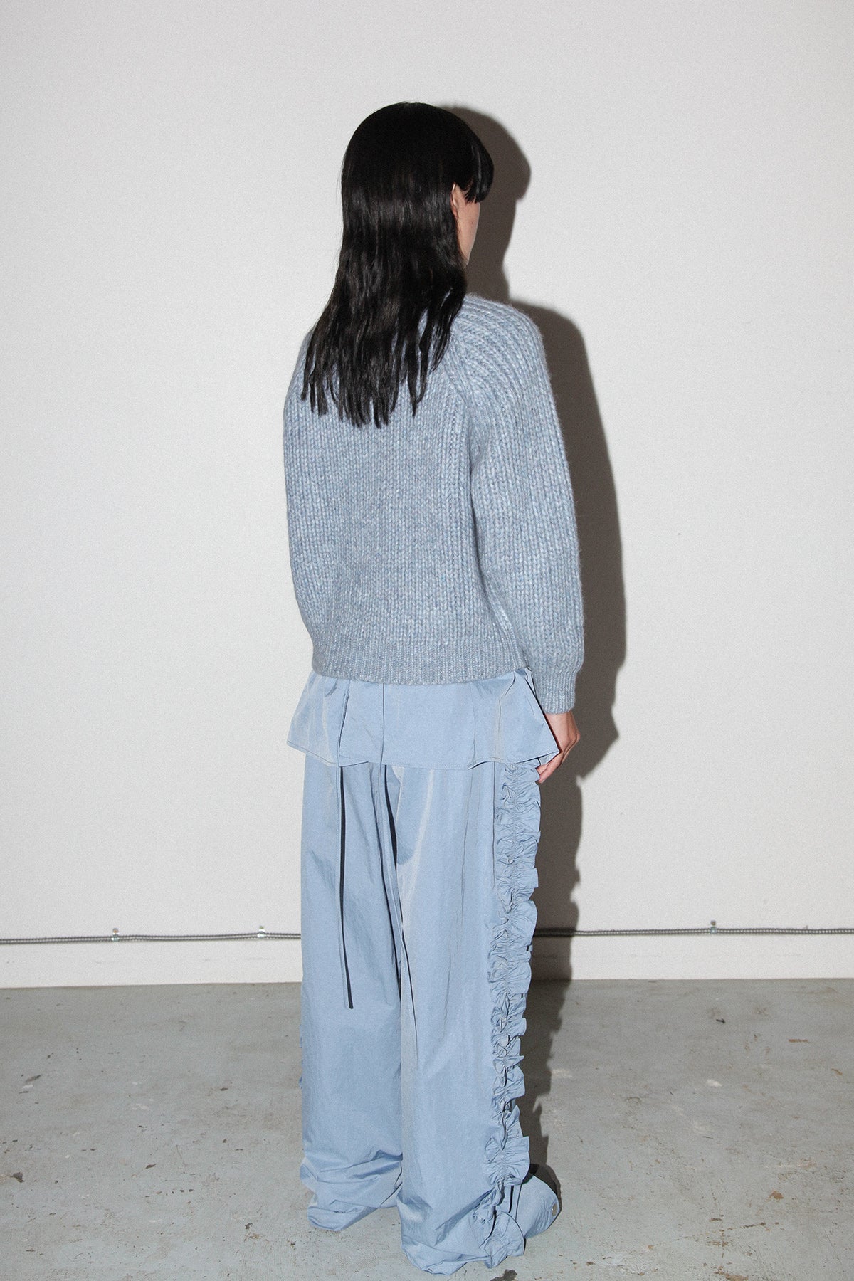 Polar Crewneck Sweater in Marled Sky