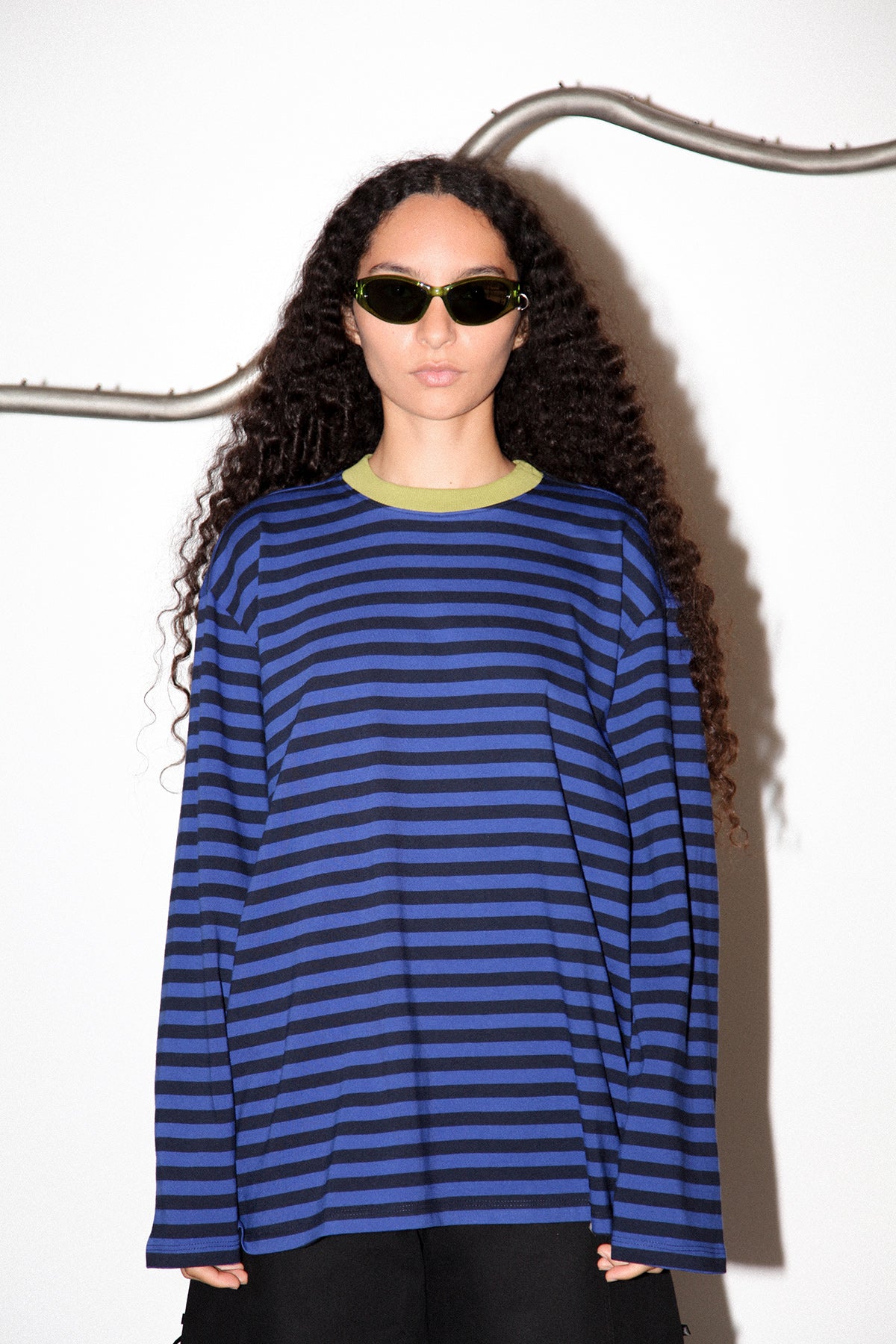 Box Tee in Cobalt & Midnight