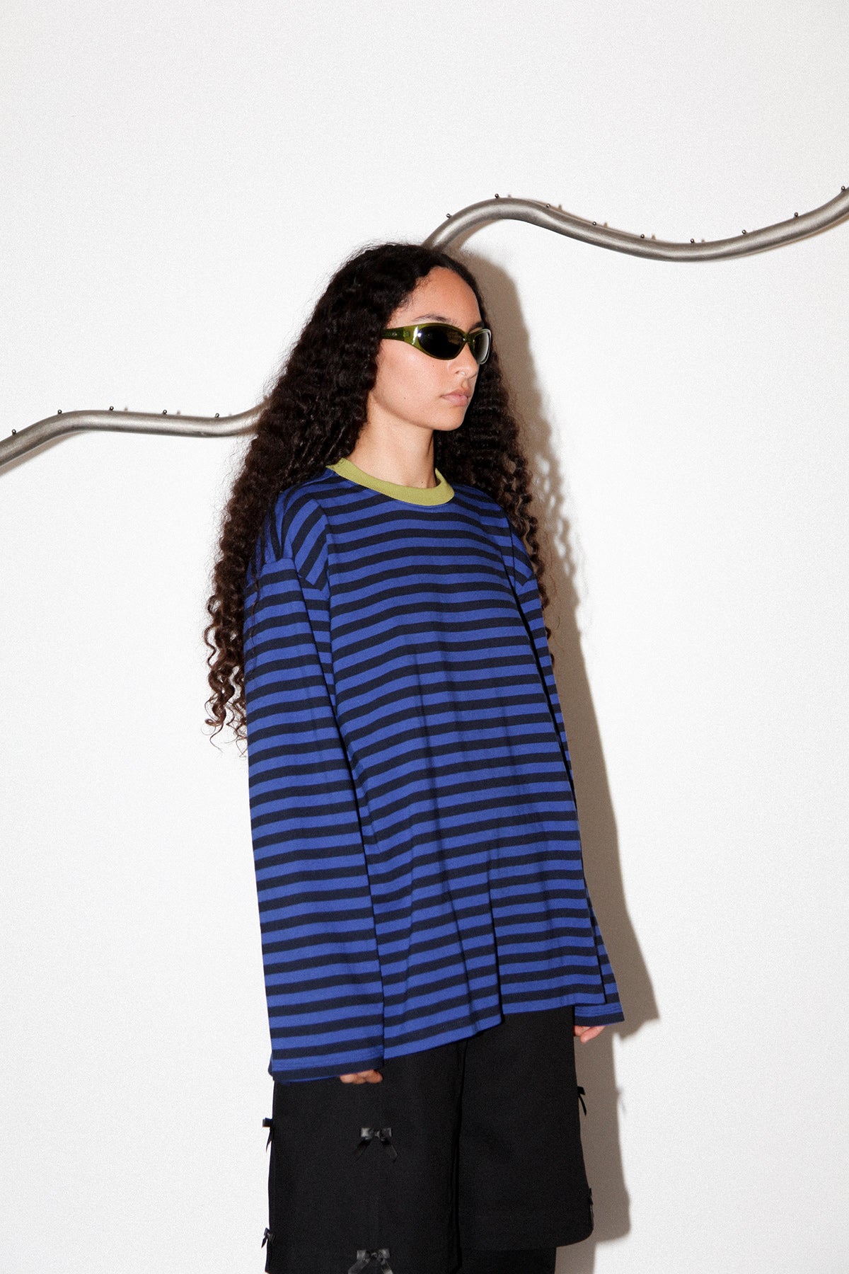 Box Tee in Cobalt & Midnight