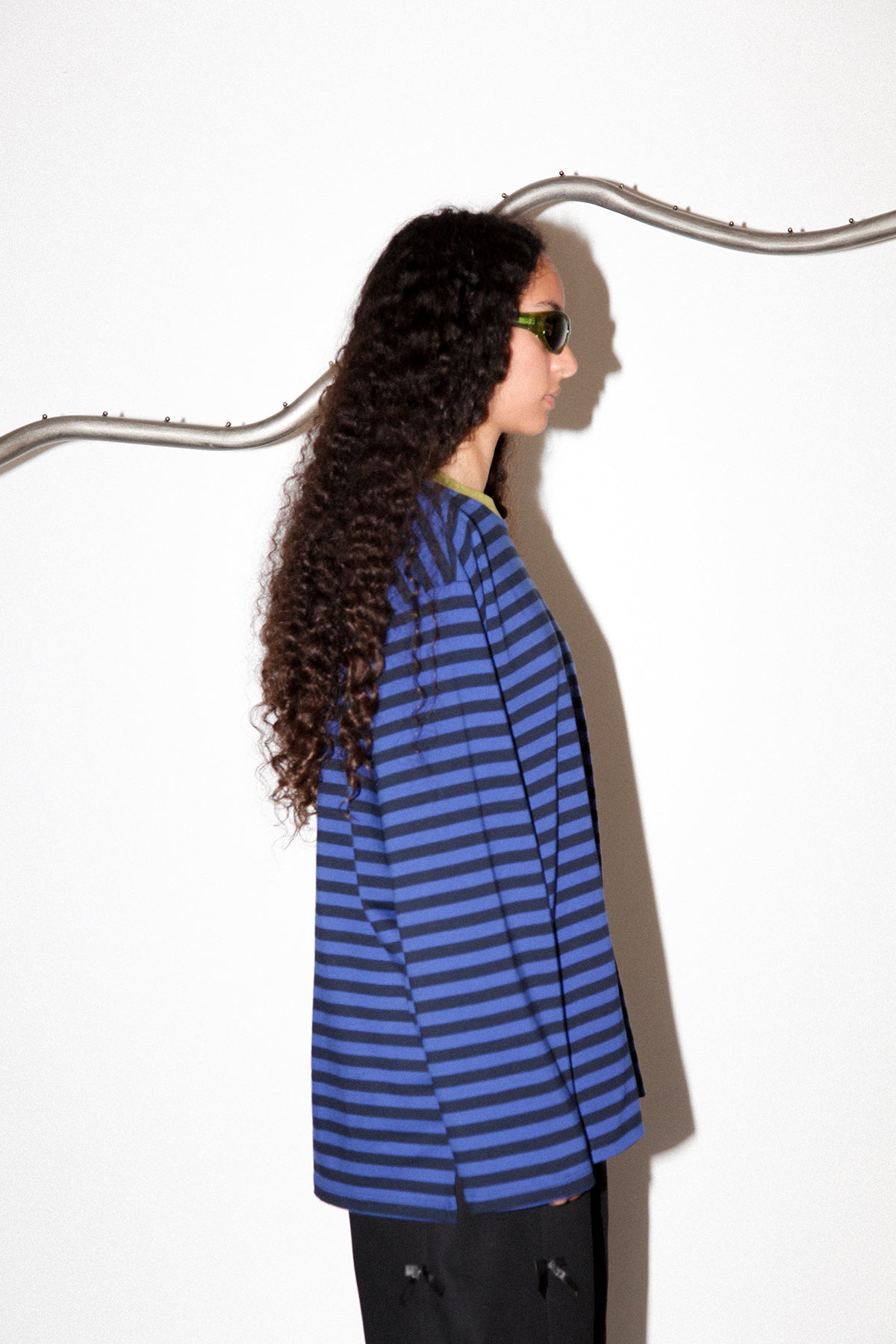 Box Tee in Cobalt & Midnight