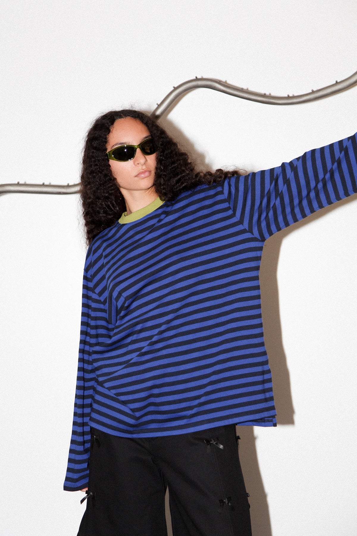 Box Tee in Cobalt & Midnight