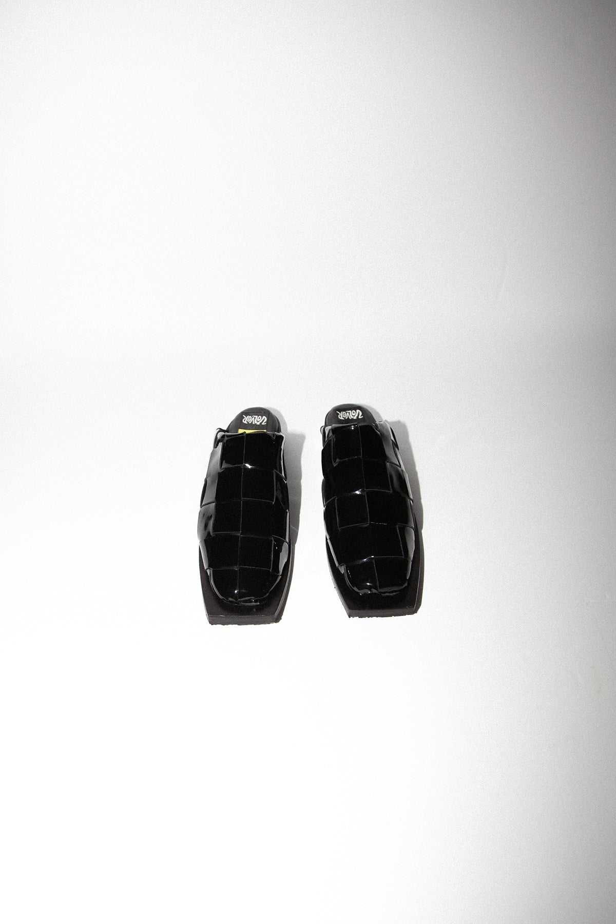Patent Mule in Black