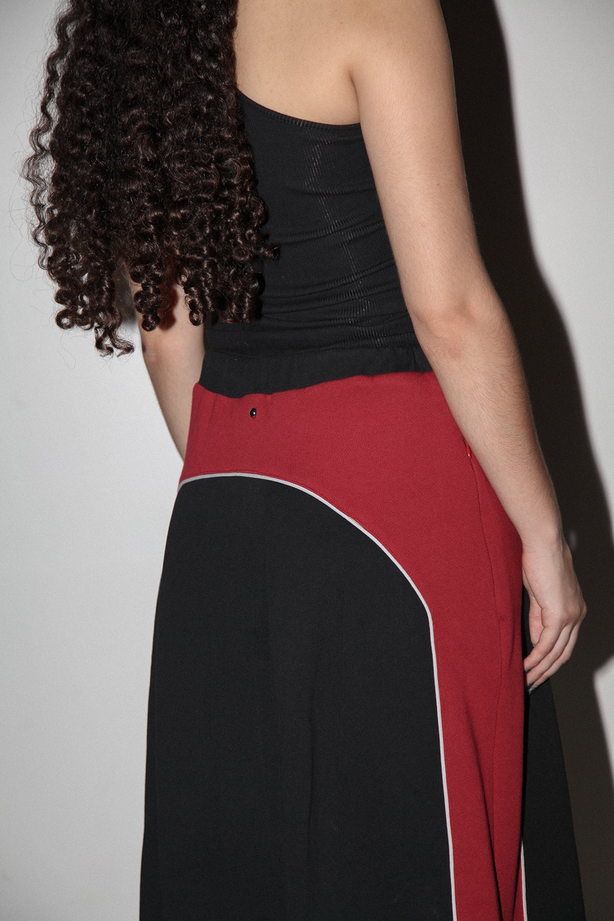 Organic Pleat Skirt in Onyx