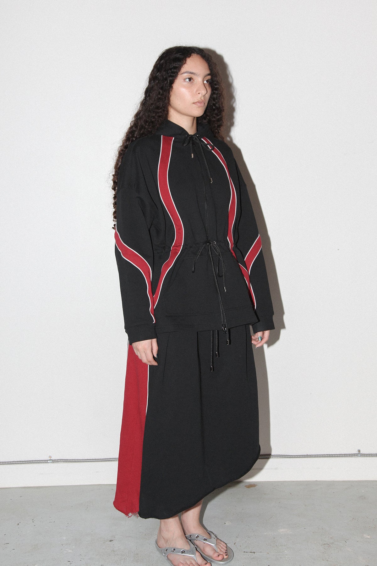 Organic Zip Hoodie in Onyx