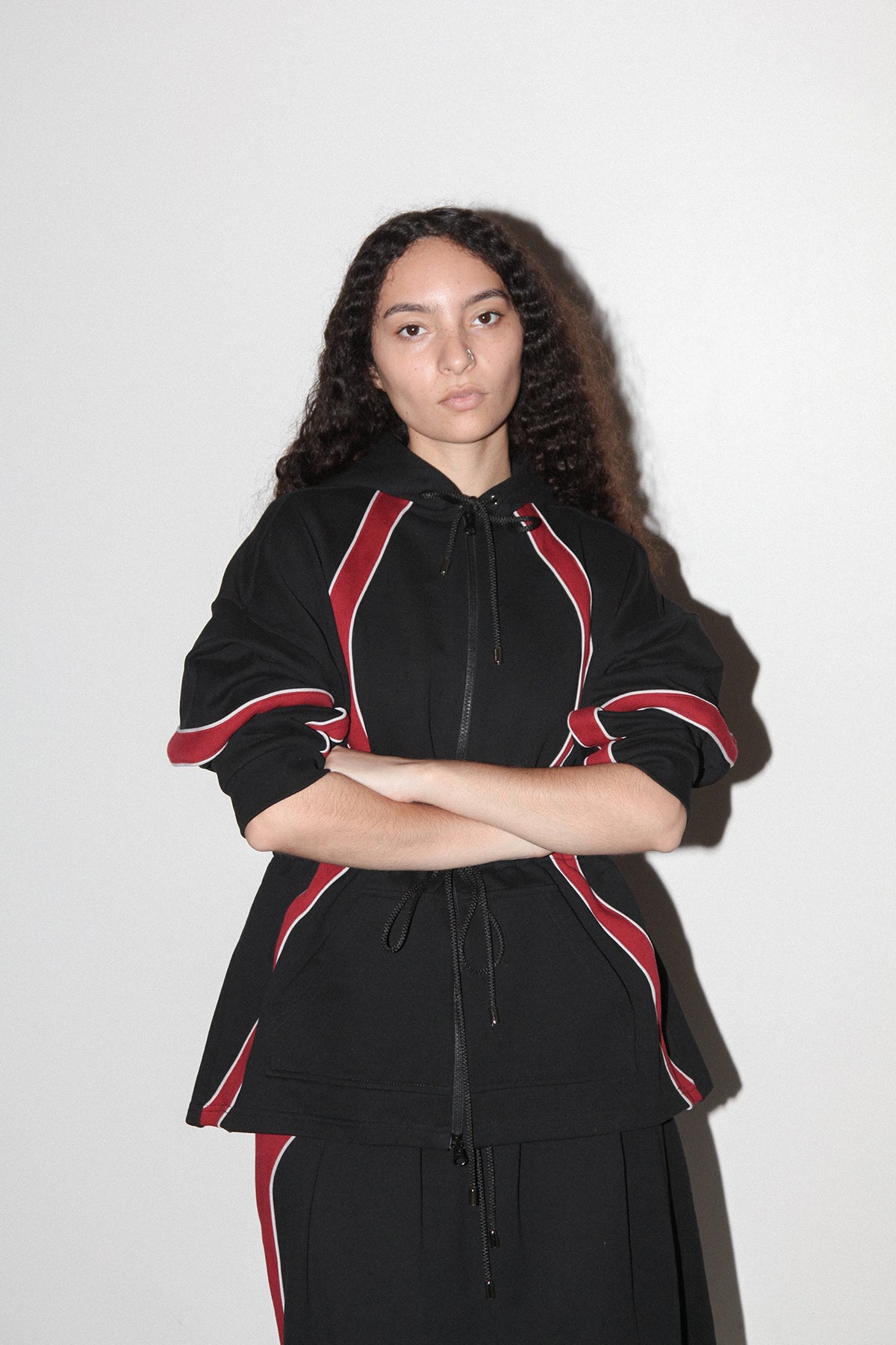 Organic Zip Hoodie in Onyx