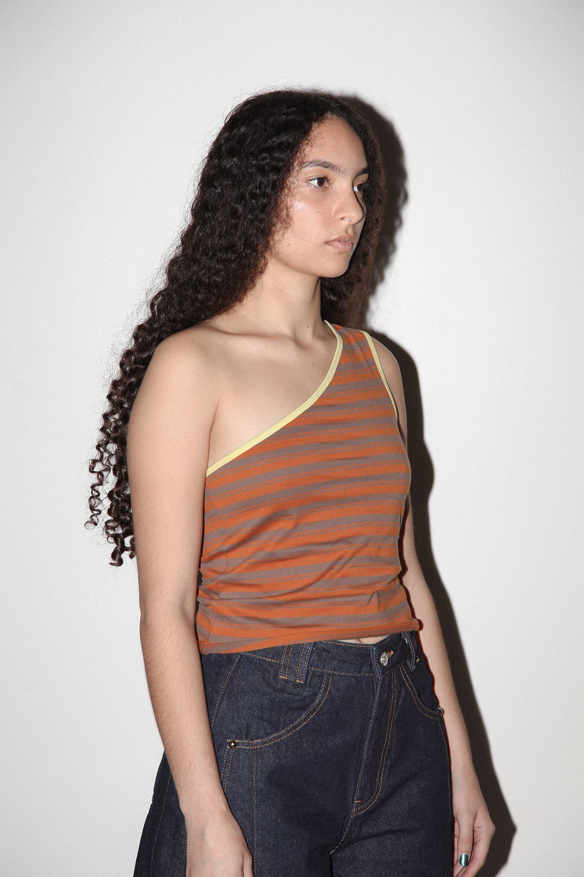 Layered Loop Tank in Mixed Stripe