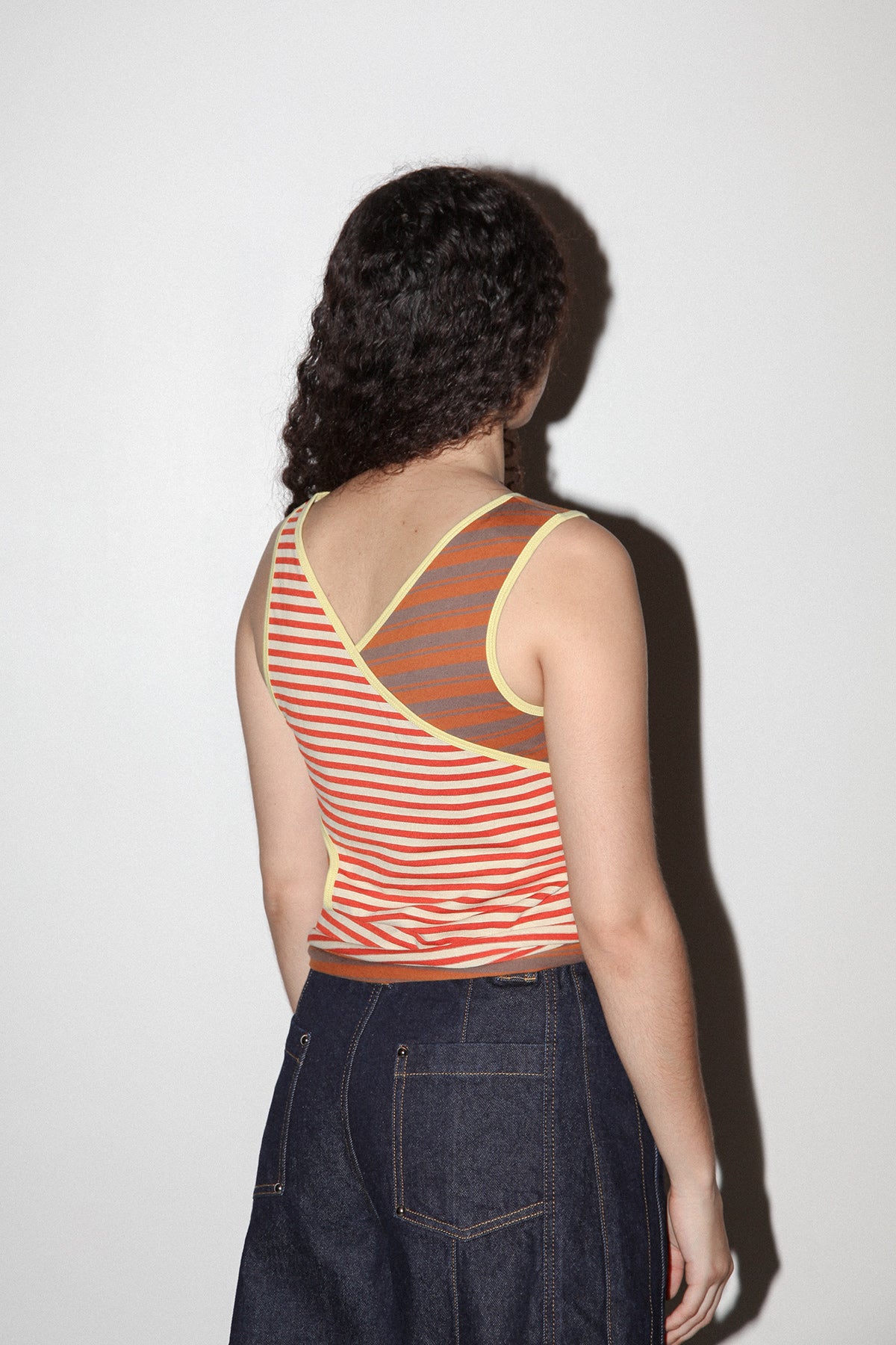 Layered Loop Tank in Mixed Stripe