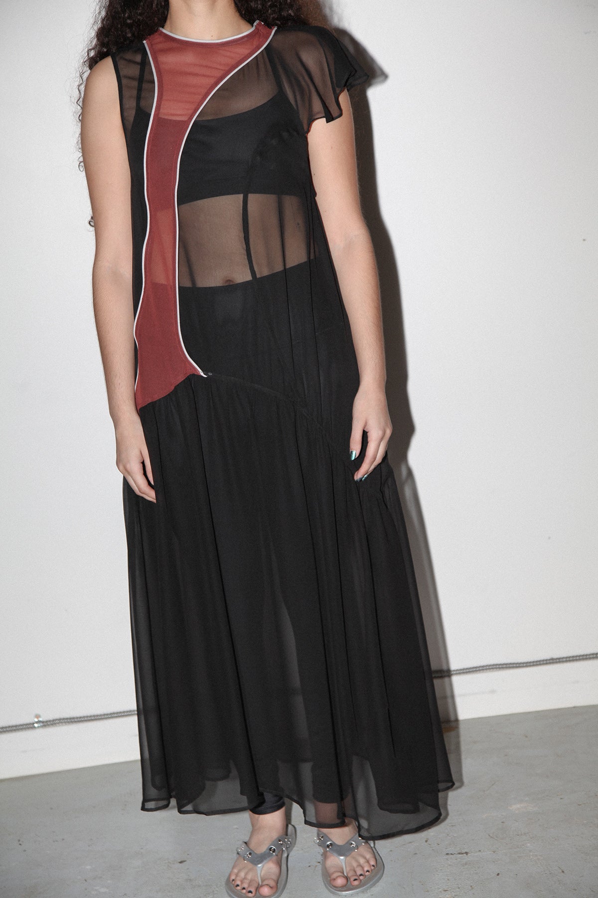 Silk Current Dress in Onyx